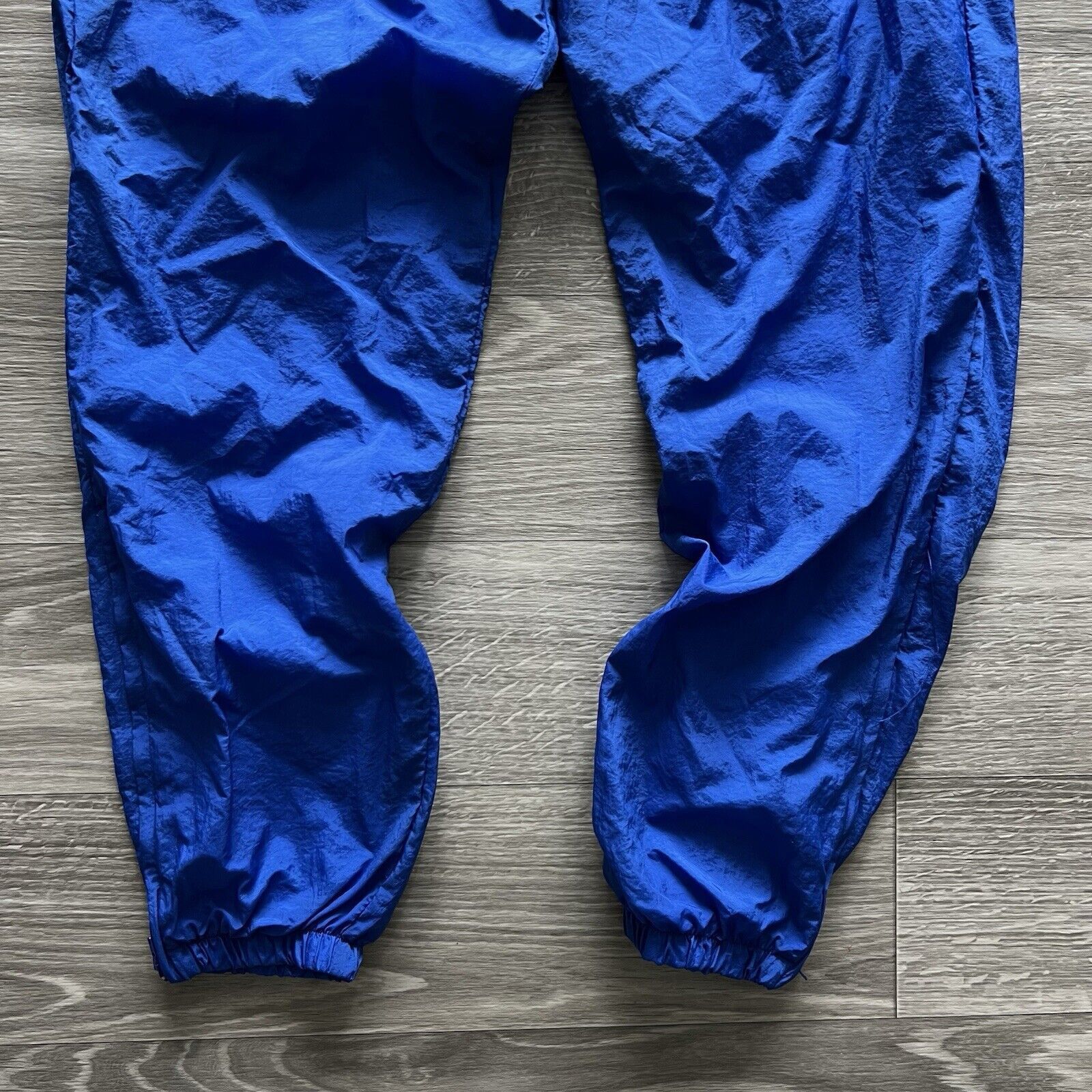 Nike Blue 90s Nike Nylon Baggy Track Pants Mens Medium Size US 30 / EU 46 - 2 Thumbnail