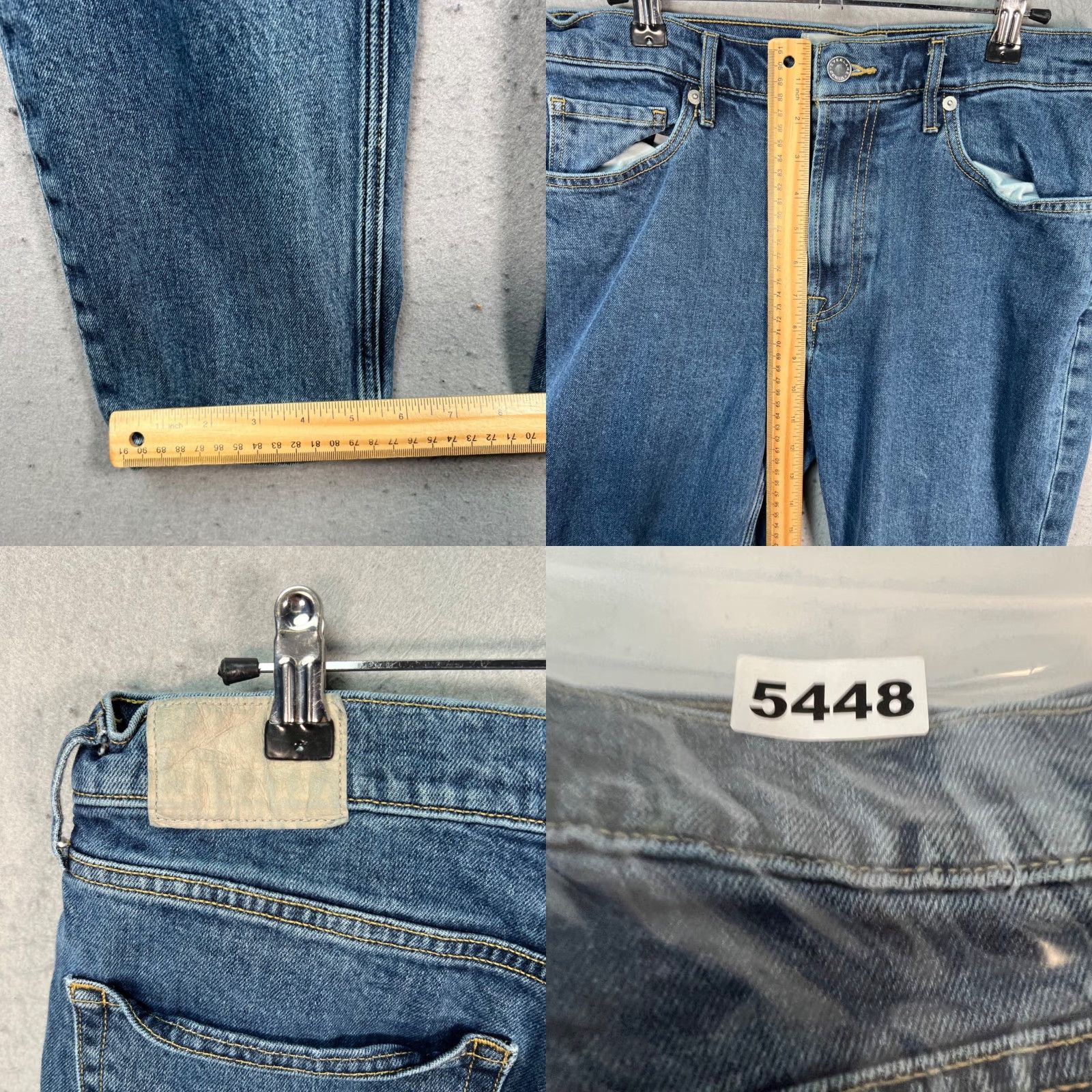 Everlane Everlane Jeans Women's 28 Crop High-Rise Straight Denim 5-Pocket Blue Vintage 90s? Size 29" - 8 Thumbnail