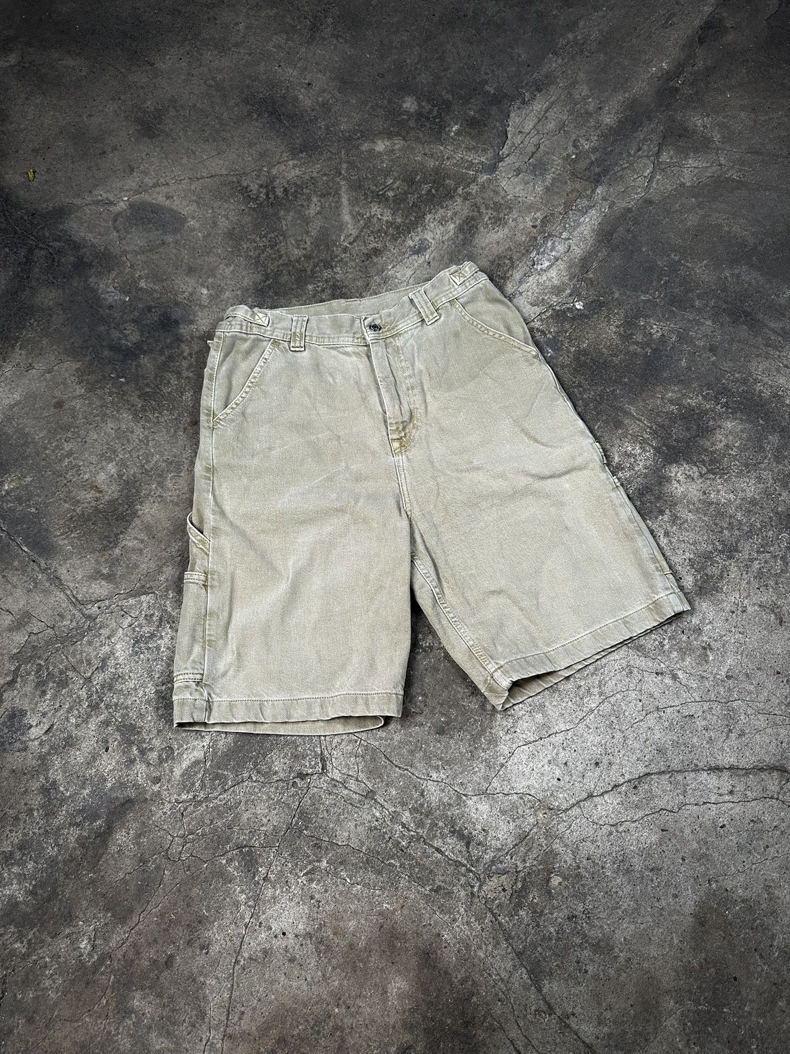 YOKE Yoke Oversized Carpenter Jeans Shorts Jorts Workwear Size US 30 / EU 46 - 3 Thumbnail