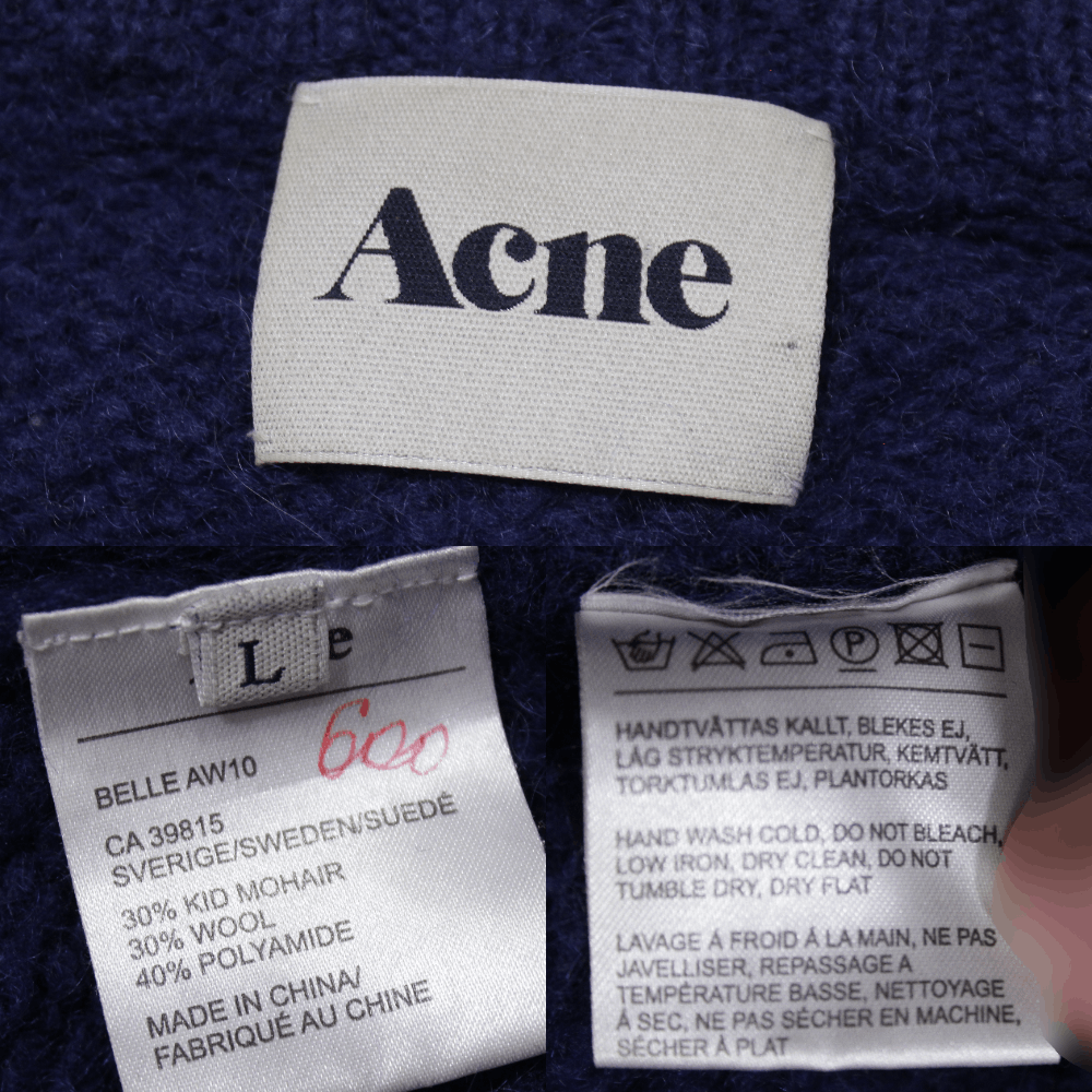Acne Studios Belle Mohair Wool AW10 Baggy Cardigan Size L / US 10 / IT 46 - 8 Thumbnail