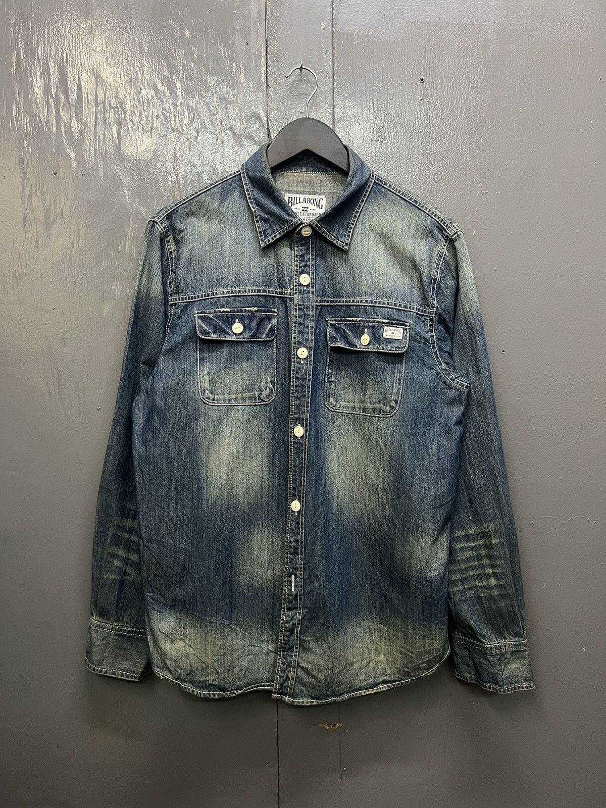 Billabong Billabong Cotton Denim Shirt Longsleeve Size US L / EU 52-54 / 3 - 1 Thumbnail