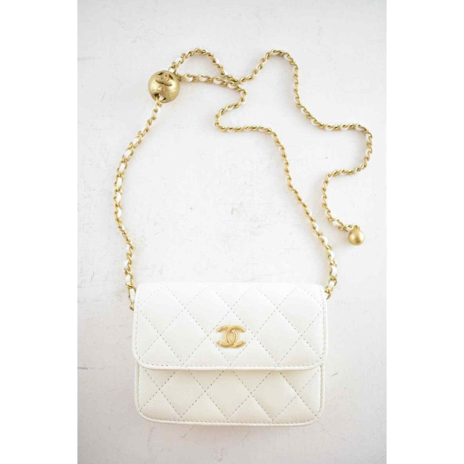 Chanel Chanel Clutch Mini Chain Classic Gold Card Belt Waist Bag Size ONE SIZE - 1 Thumbnail