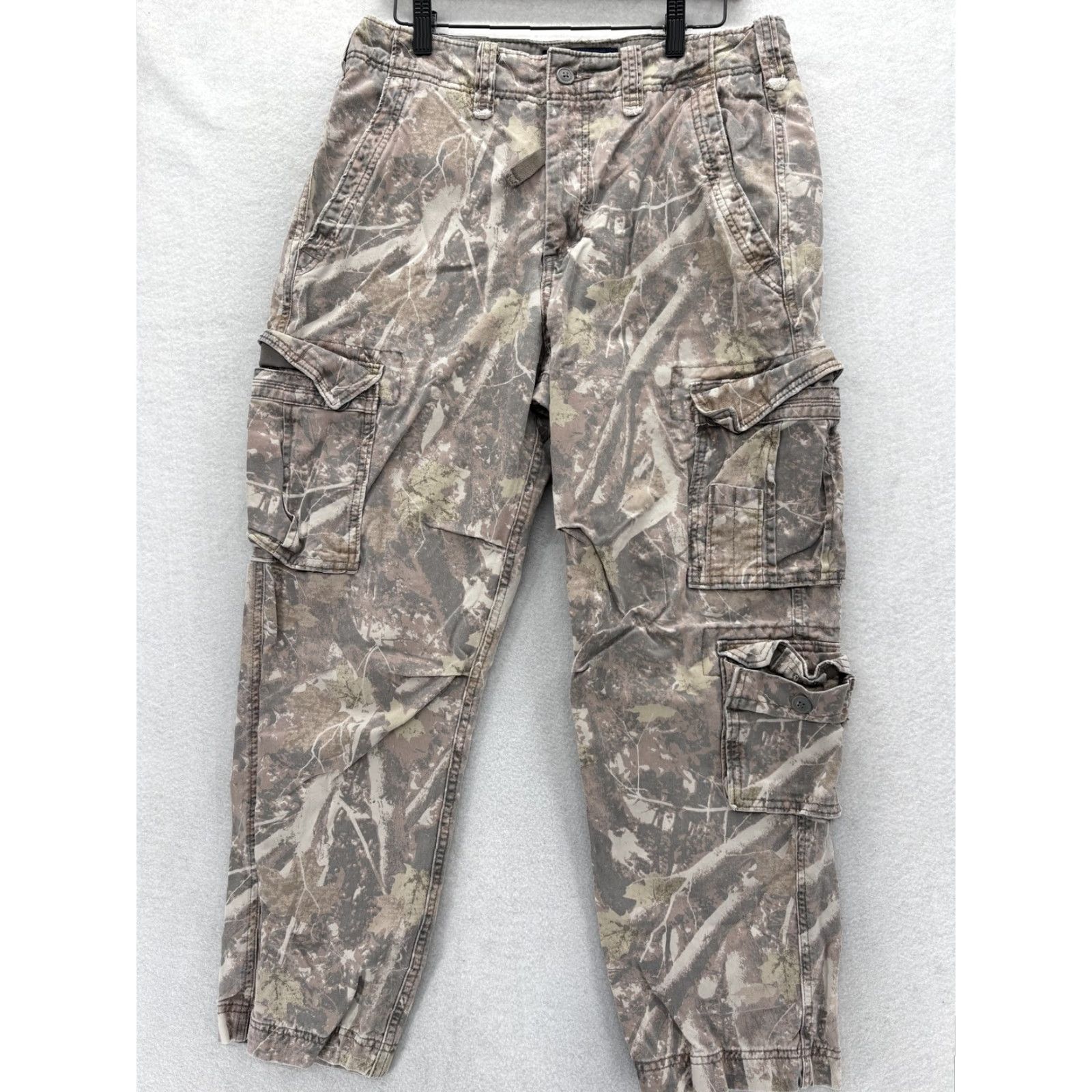 Abercrombie & Fitch Abercrombie & Fitch Cargo Pants Mens 32x30 Brown Camo Relaxed Fit Cargo Pocket Men Denim? Size US 32 / EU 48 - 2 Thumbnail
