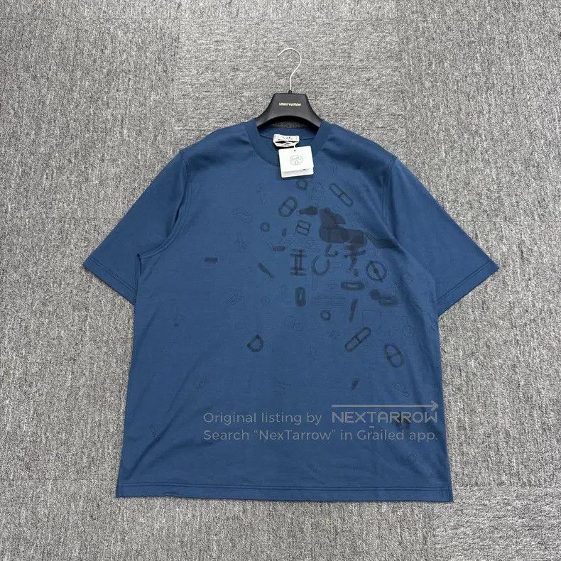 Hermes Hermes 25 styles horseshoe print short sleeve Size US L / EU 52-54 / 3 - 1 Thumbnail