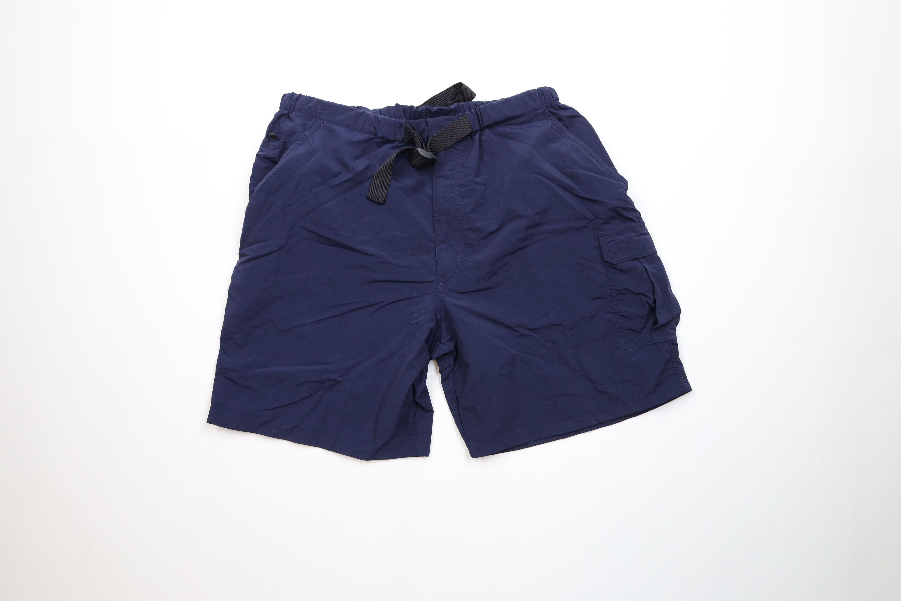 Vintage Vintage 90s Streetwear Packable Belted Trekking Cargo Shorts Size US 32 / EU 48 - 1 Thumbnail