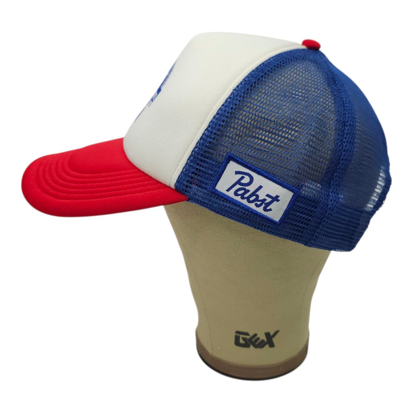 Pabst Blue Ribbon Pabst Blue Ribbon Beer Mesh Foam Snapback Cap Trucker Hat Size ONE SIZE - 9 Thumbnail