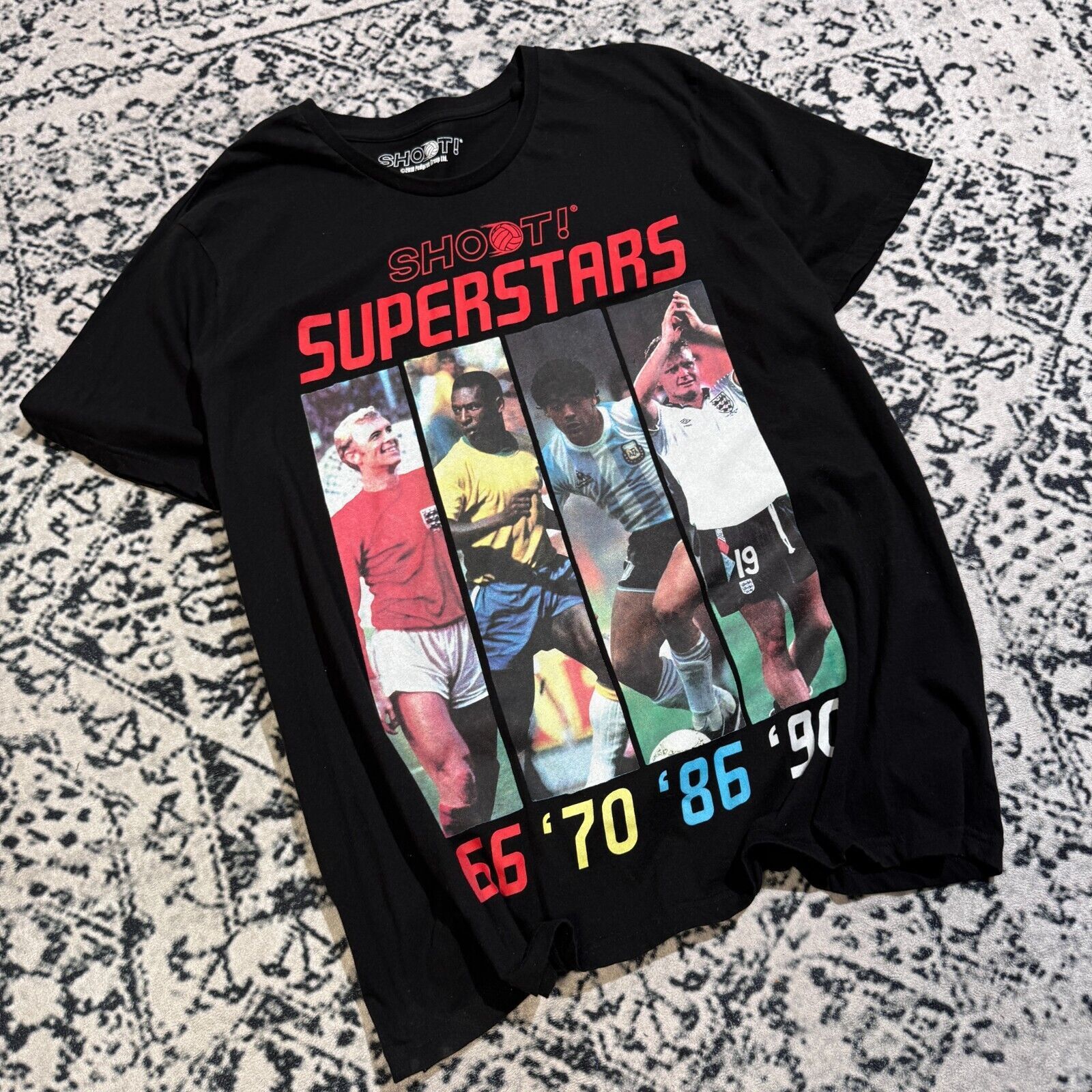 Vintage Vintage Black Cotton T-Shirt XL Soccer Football Jersey 90s Size US XL / EU 56 / 4 - 7 Thumbnail