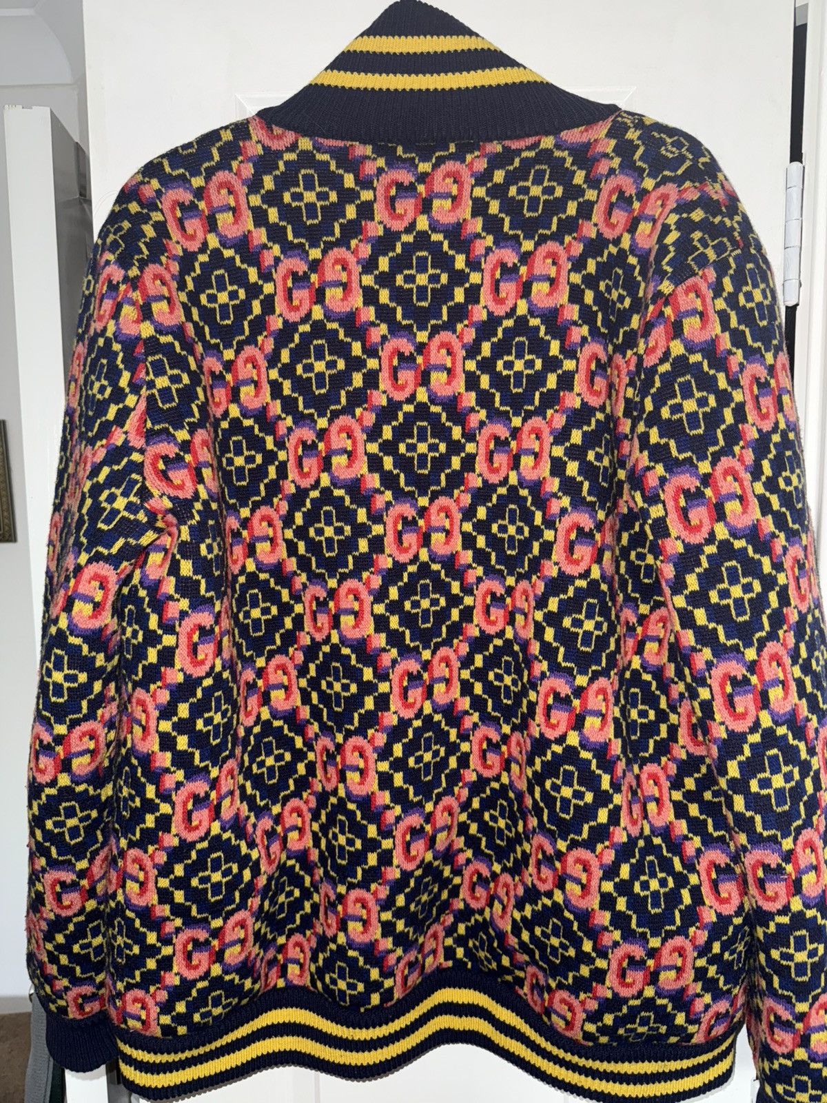 Gucci GUCCI GG jacquard knit jacket (S) Size US S / EU 44-46 / 1 - 3 Thumbnail