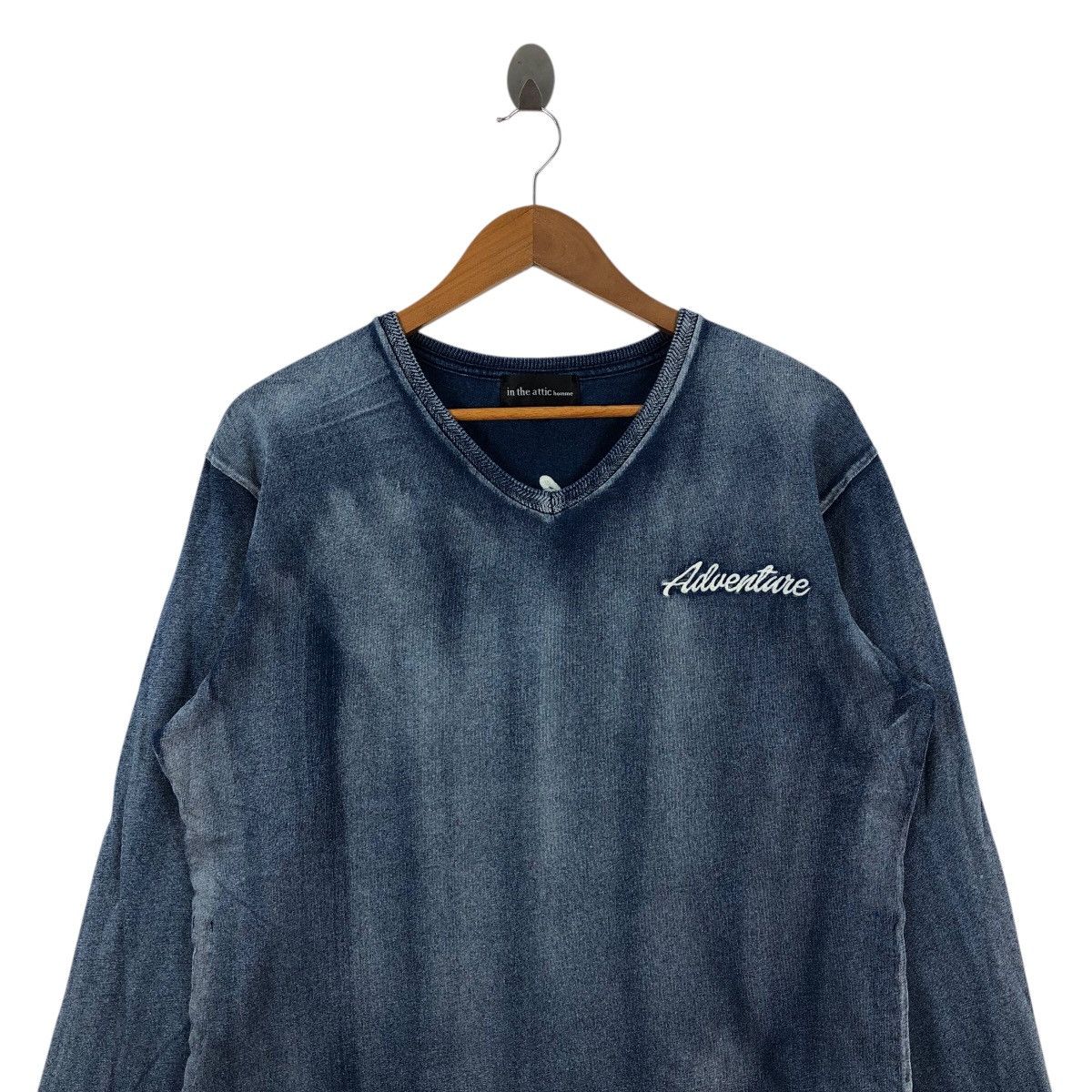 In The Attic IN THE ATTIC Long Sleeve Indigo Dye Size US XXL / EU 58 / 5 - 2 Thumbnail