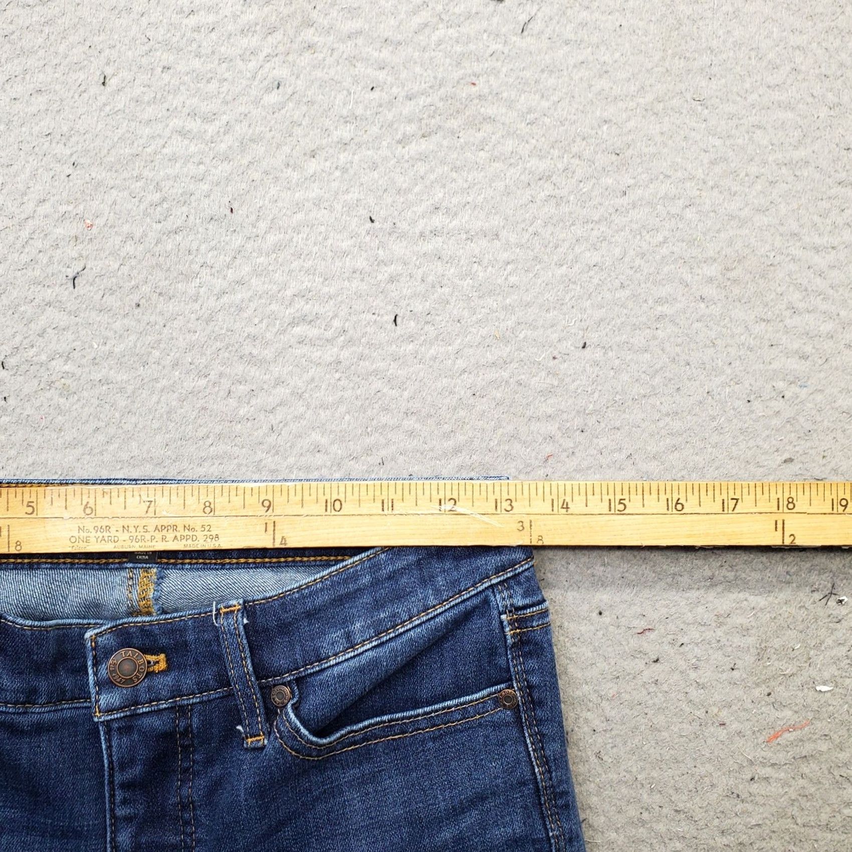 Talbots Talbots Women Jeans Size 2 Blue Denim Stretch Straight 5-Pocket Flawless Whiskered Modern Vintage: No Size 26" / US 2 / IT 38 - 6 Thumbnail