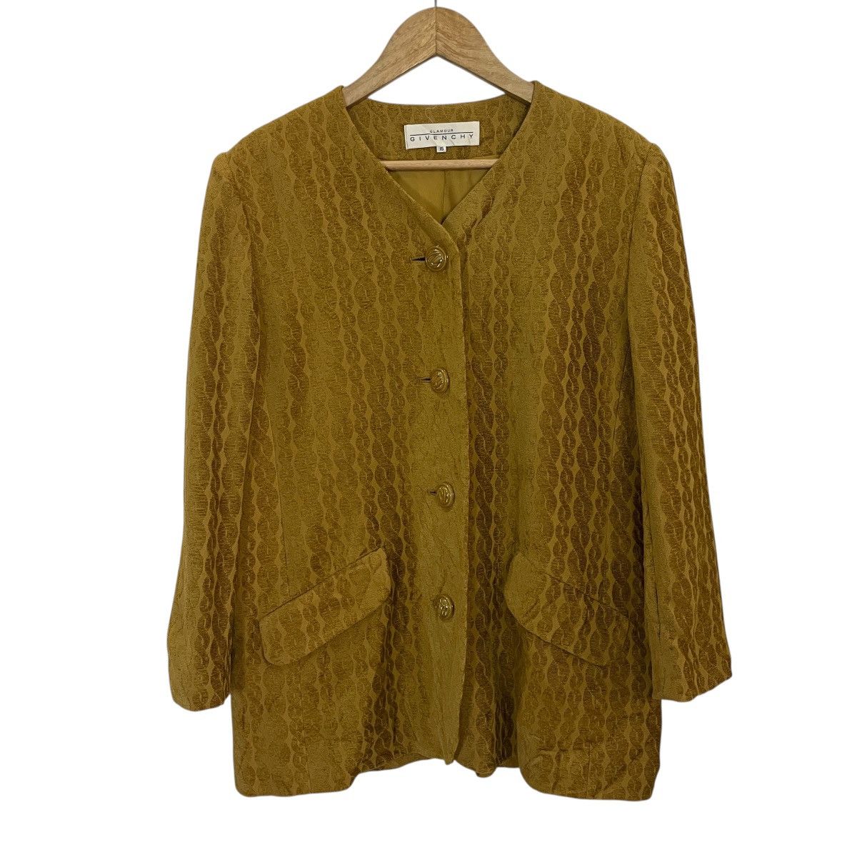 Givenchy Vintage Givenchy Glamour Tweed Jacket Size XL / US 12-14 / IT 48-50 - 1 Thumbnail