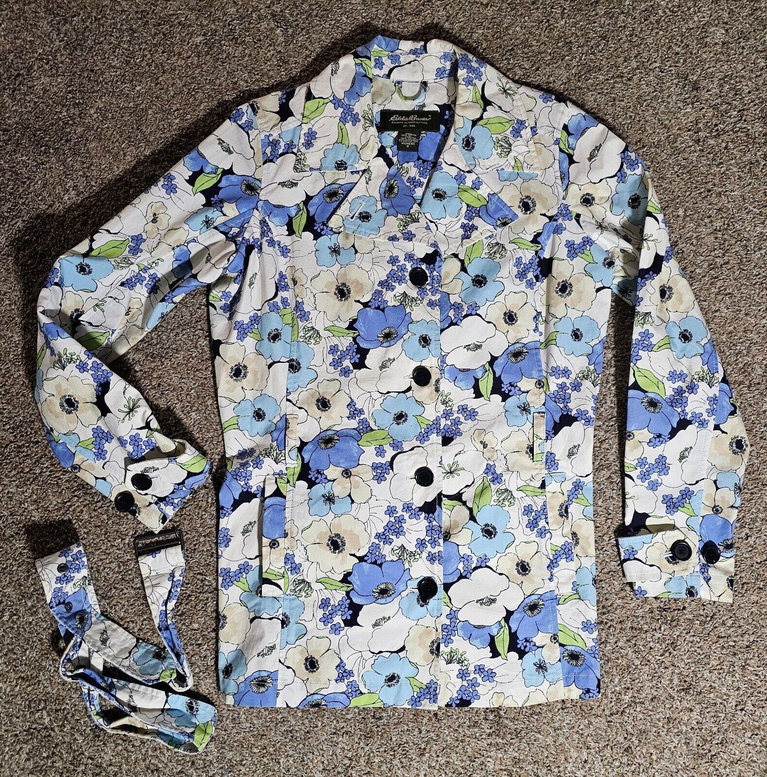 Eddie Bauer Eddie Bauer floral belted blazer jacket 4 Button S Size S / US 4 / IT 40 - 1 Thumbnail