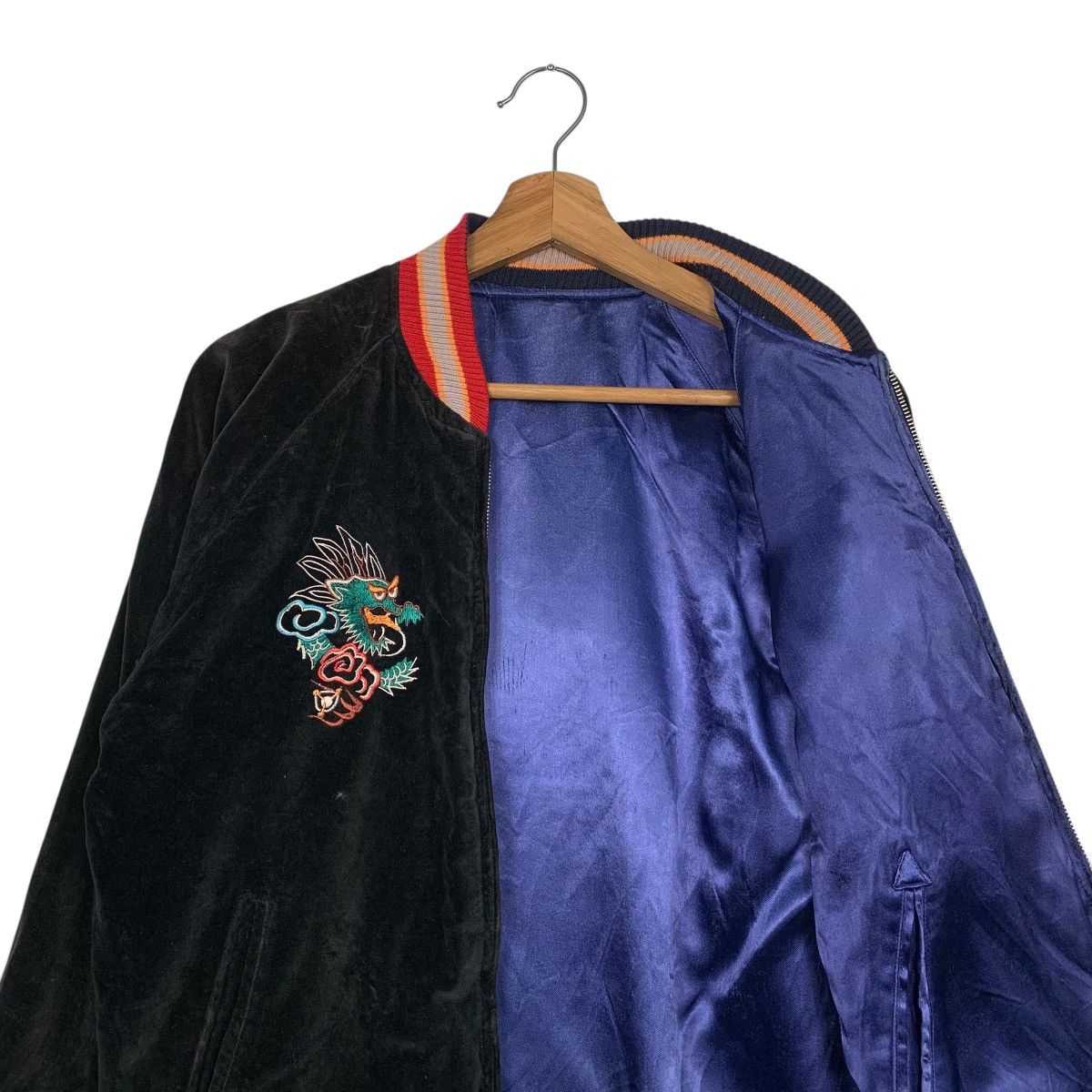 Japanese Brand Japanese Brand Clear Land Reversible Sukajan Jacket Size US XS / EU 42 / 0 - 12 Thumbnail