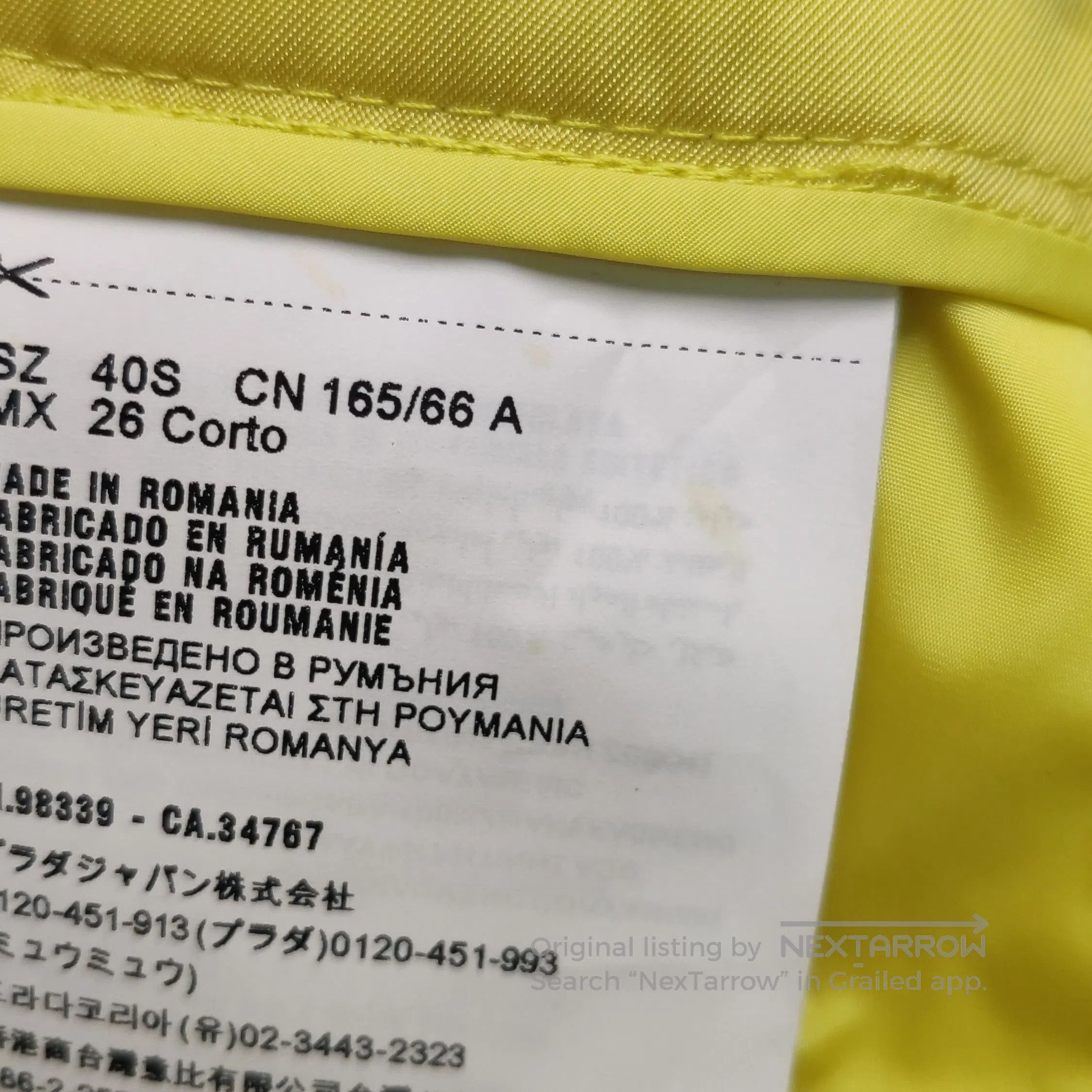 Prada Prada Yellow Belted Short Pants Size 4. Size 39" - 9 Thumbnail