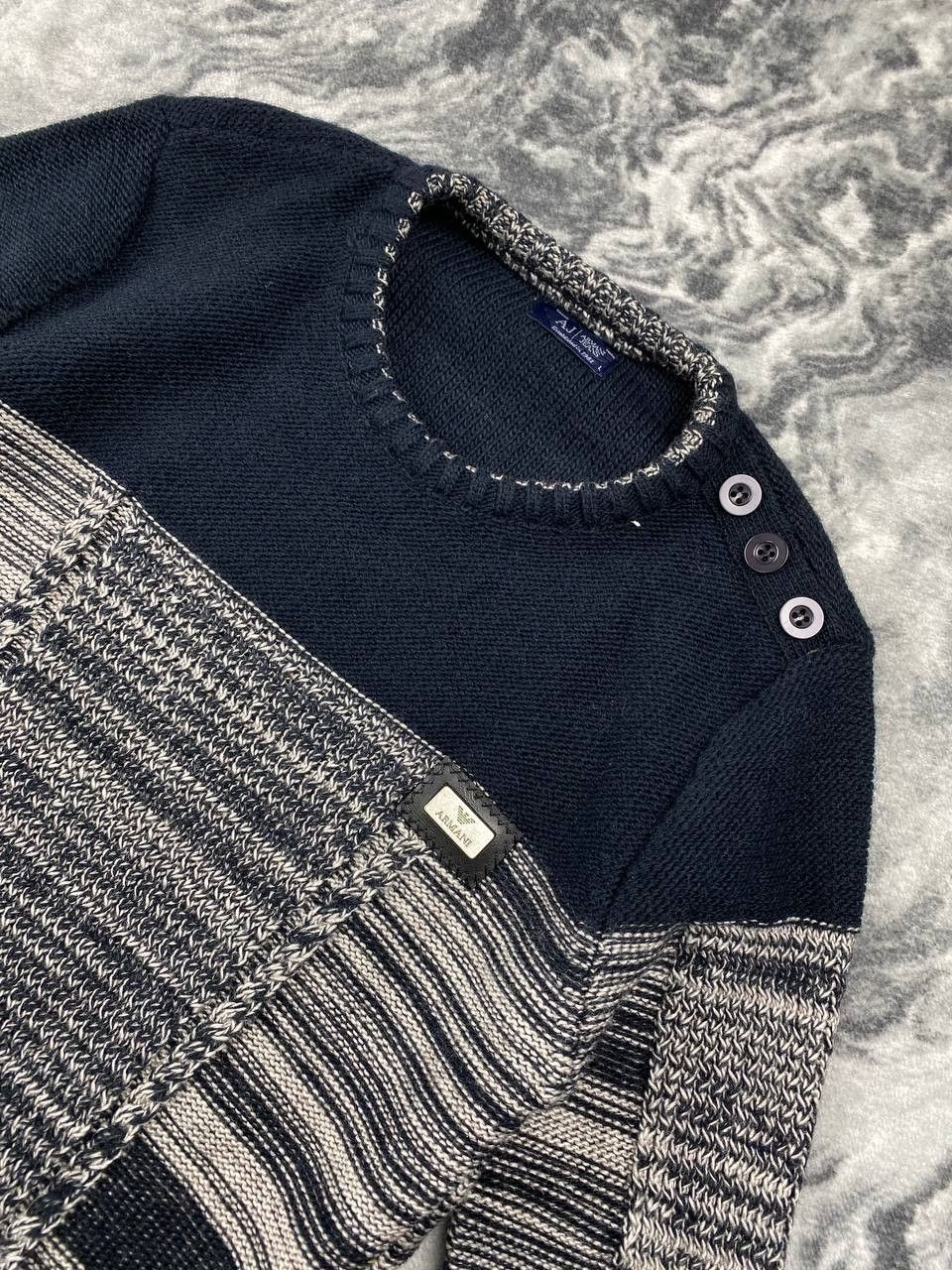 Armani Armani Jeans Metal Logo Knit Sweater Size US L / EU 52-54 / 3 - 2 Thumbnail