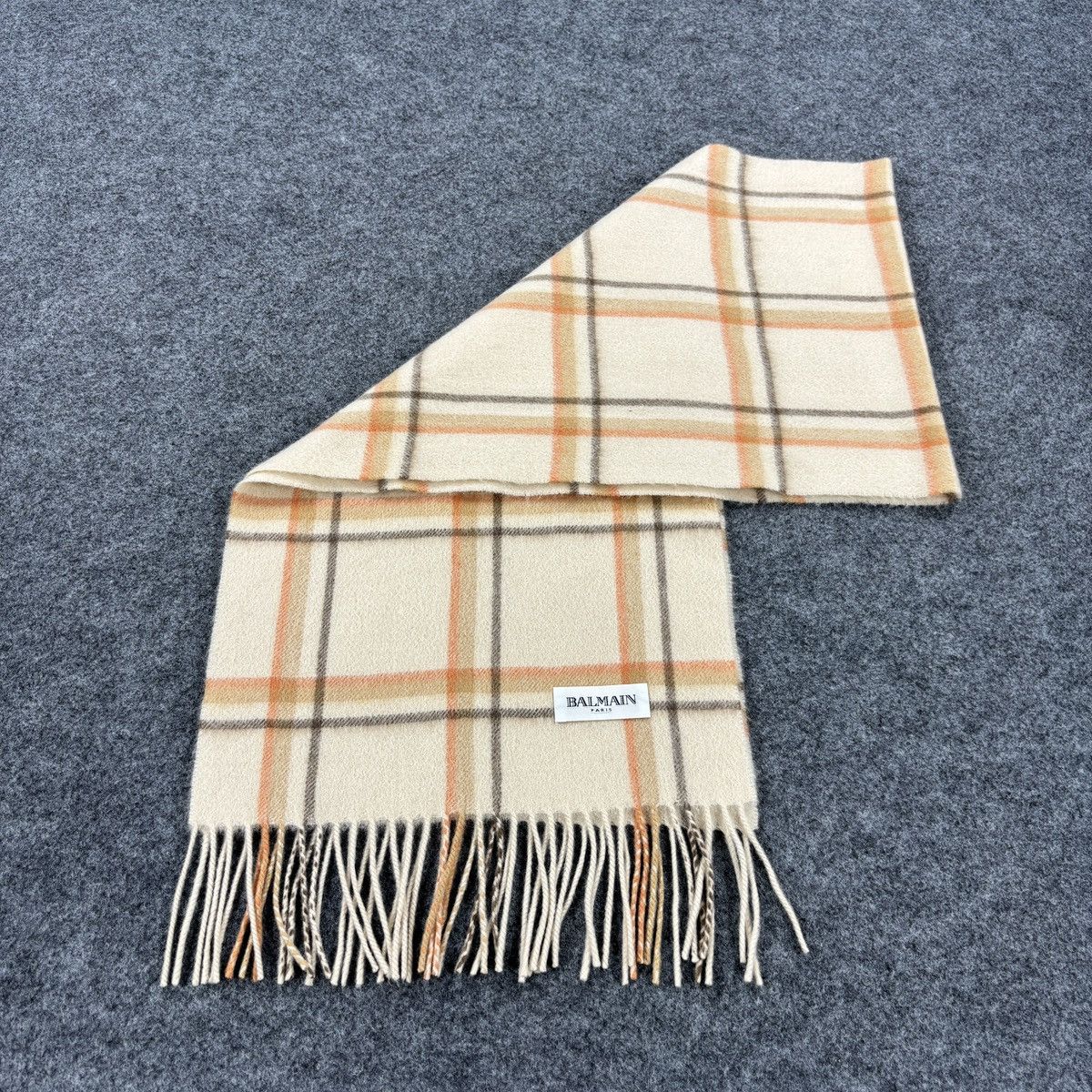 Balmain × Vintage Balmain Scarf # D754 # Muffler # Neckwear Size ONE SIZE - 7 Thumbnail