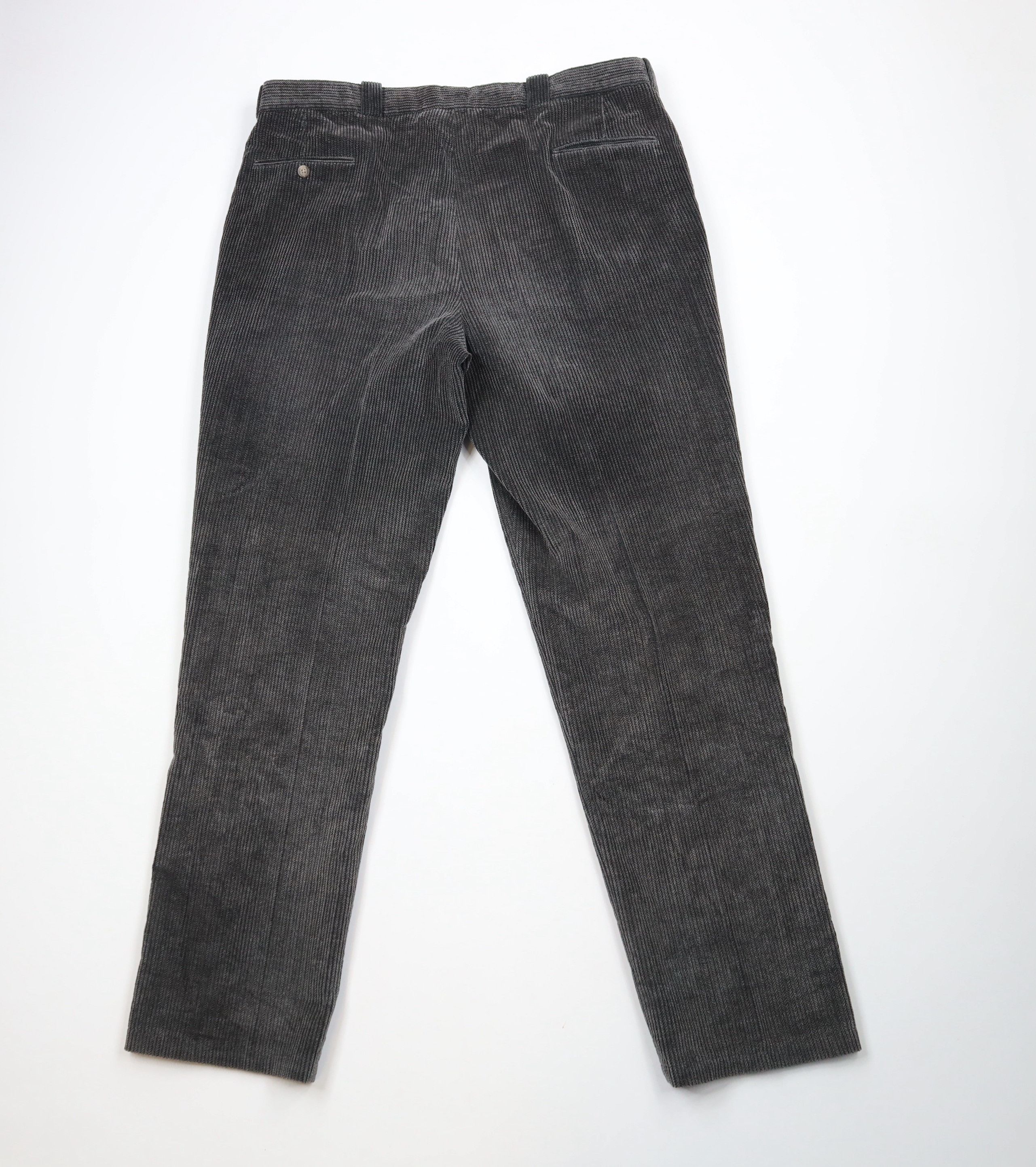 Vintage Vintage 90s Streetwear Pleated Heavy Wide Leg Corduroy Pants Size US 40 / EU 56 - 9 Thumbnail