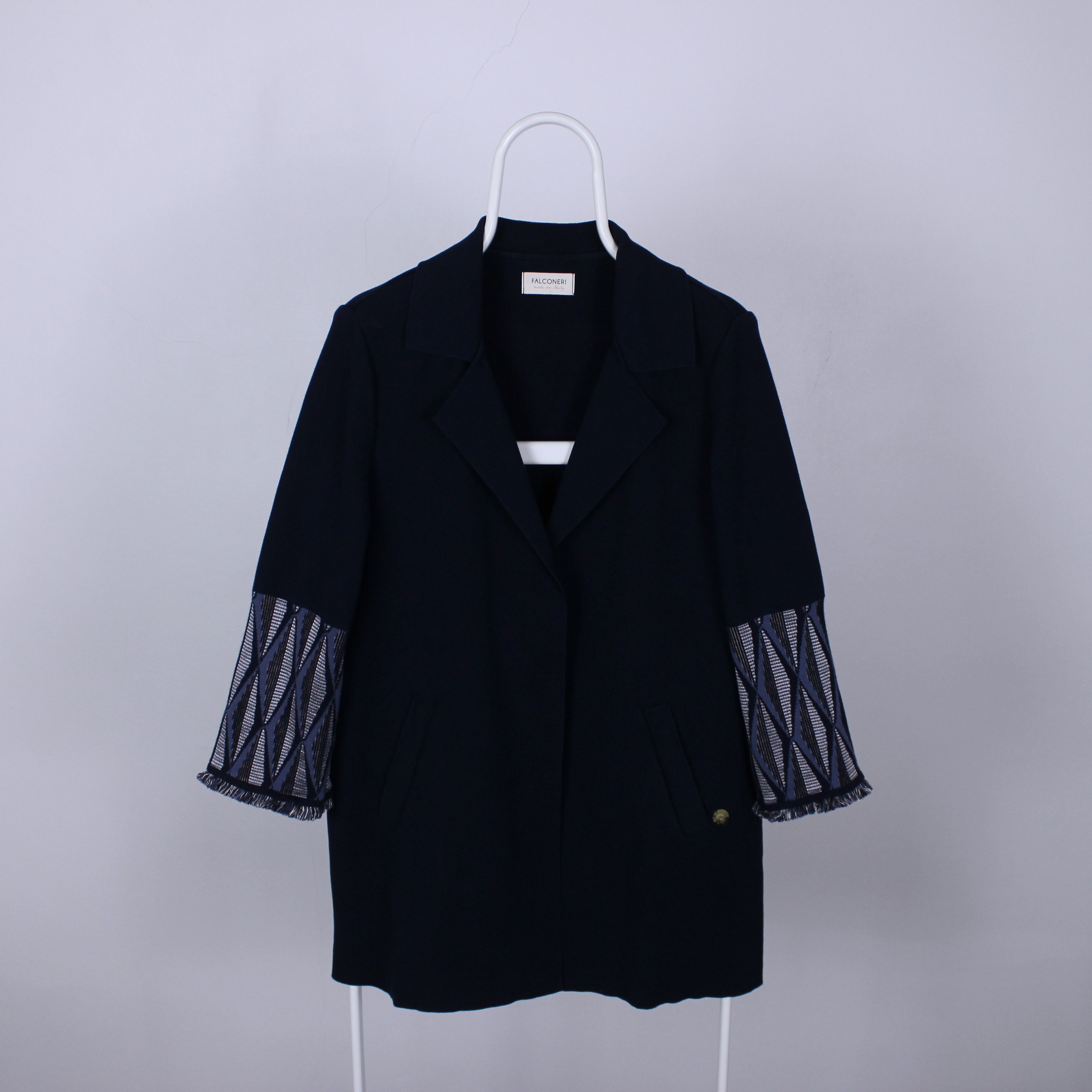 Falcone Falconeri coat jacket women blue cotton trench women L Size L / US 10 / IT 46 - 4 Thumbnail