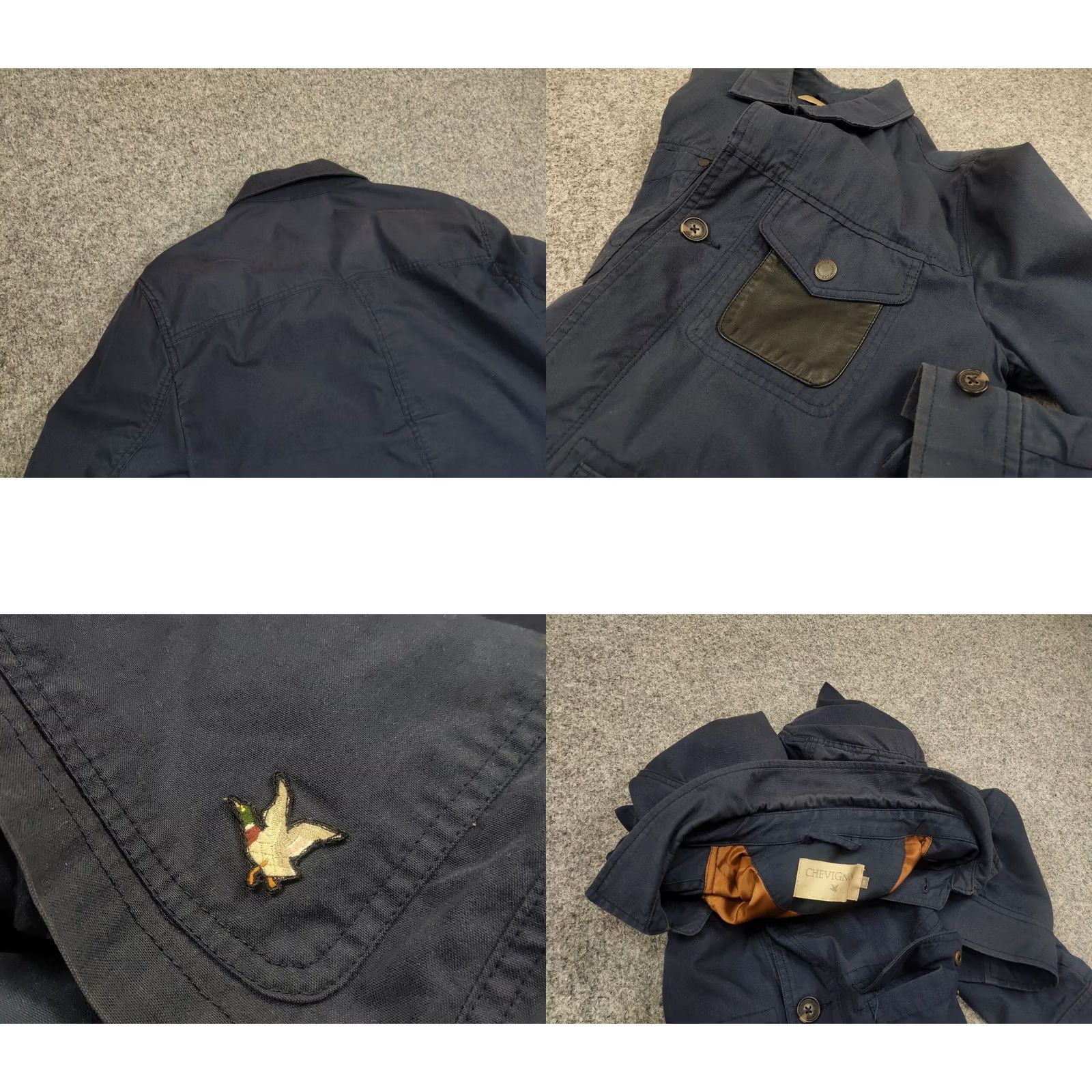 Vintage VINTAGE Chevignon Light Pocket blue B Worker Jacket Shirt Mens S Blue 90s Pockets Logo Size US S / EU 44-46 / 1 - 9 Thumbnail