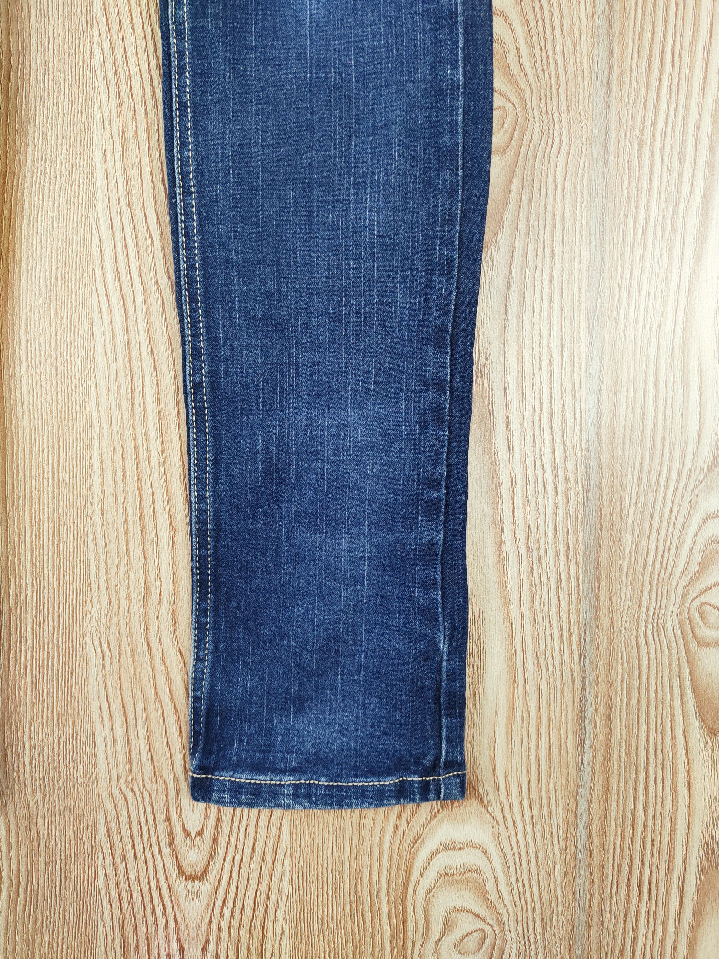 Japanese Brand × Vintage Japanese Brand Dark Blue Distressed Ripped Jeans Size 30" / US 8 / IT 44 - 7 Thumbnail