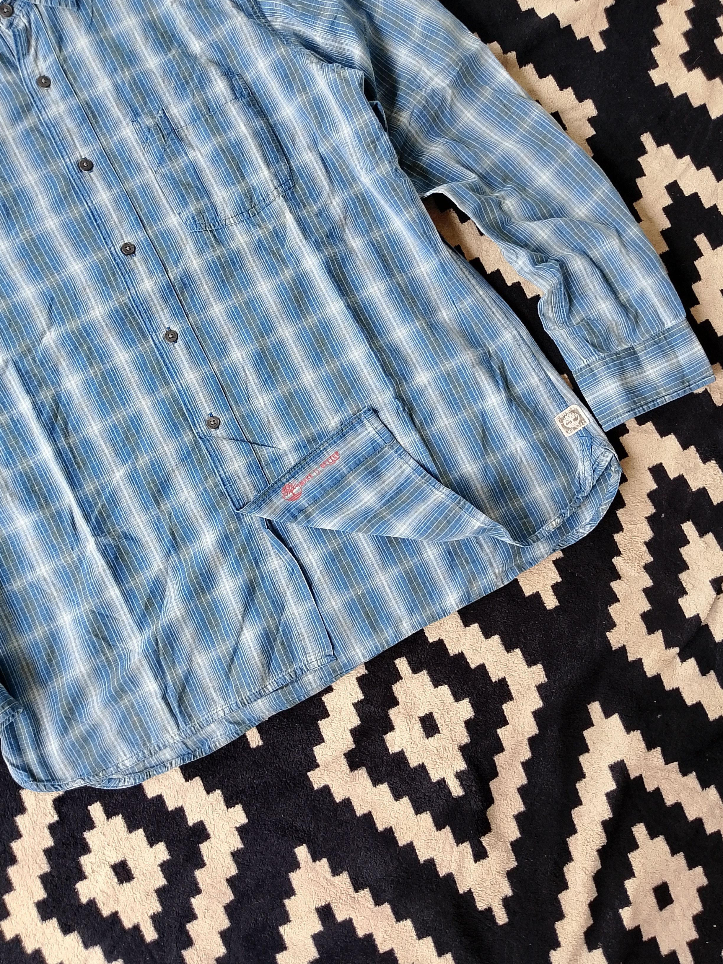 Timberland Timberland 2007 "A1H 0333" Heritage Label Plaid Long Sleeve Size US L / EU 52-54 / 3 - 4 Thumbnail