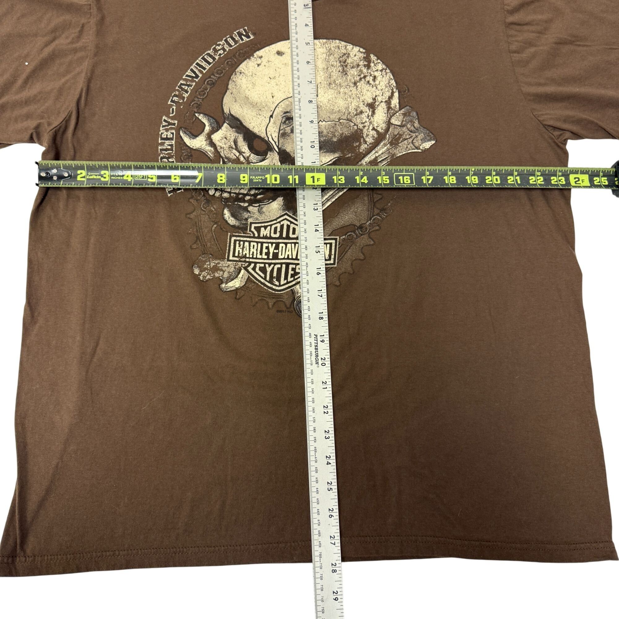 Harley Davidson H-D Cowboy BRONCHO RIDER Motorcycle Biker SKULL T Shirt 2XL Size US XXL / EU 58 / 5 - 11 Thumbnail