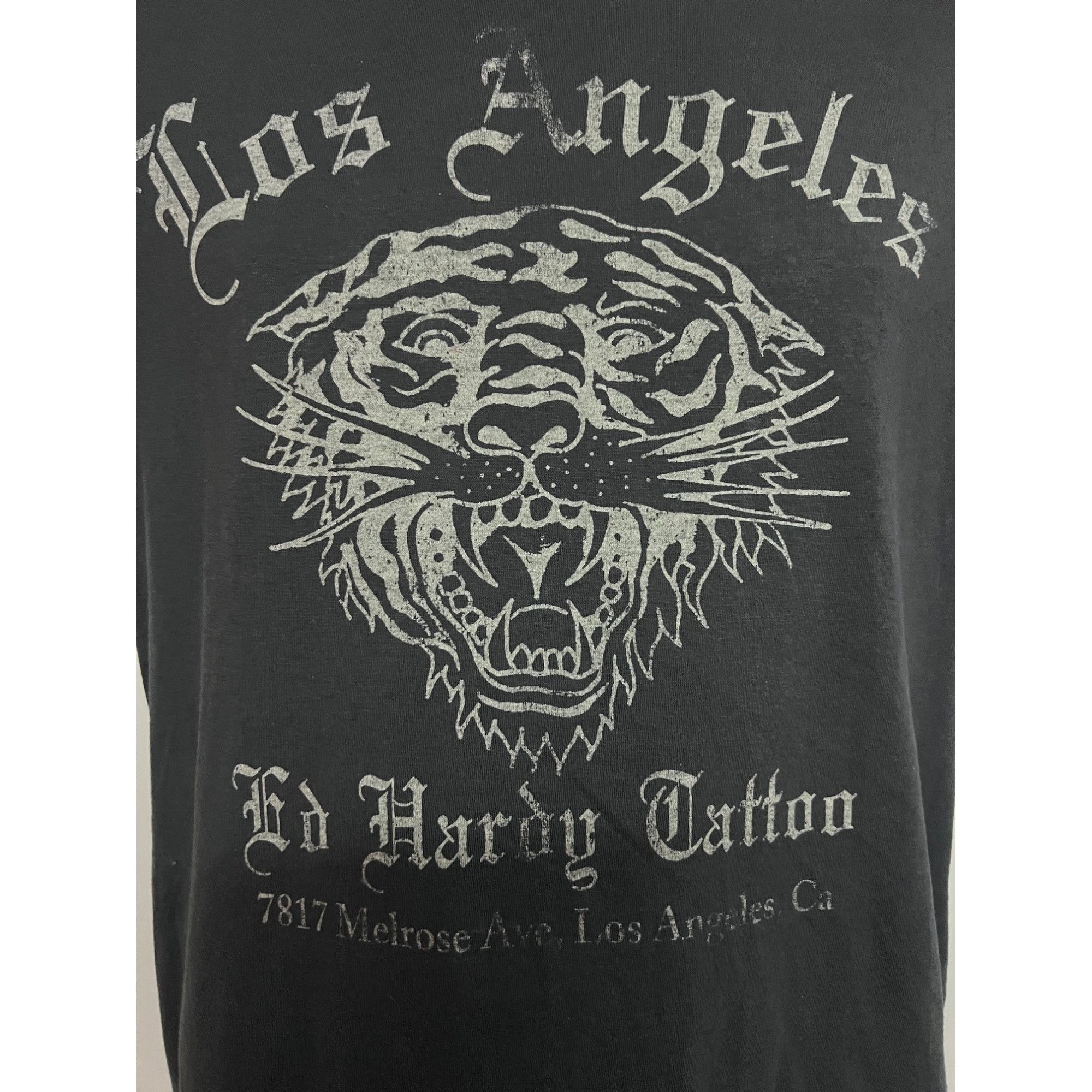 Ed Hardy Ed Hardy Tattoo Mens Gray Graphic T-Shirt Small Stretch Tige Size US S / EU 44-46 / 1 - 4 Thumbnail