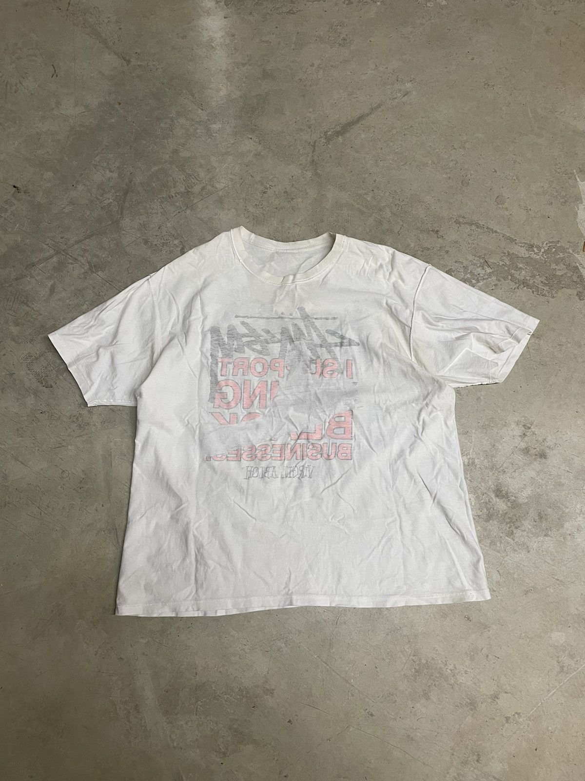 Off-White VIRGIL ABLOH x OFF WHITE STÜSSY RARE TSHIRT Size US XL / EU 56 / 4 - 11 Thumbnail