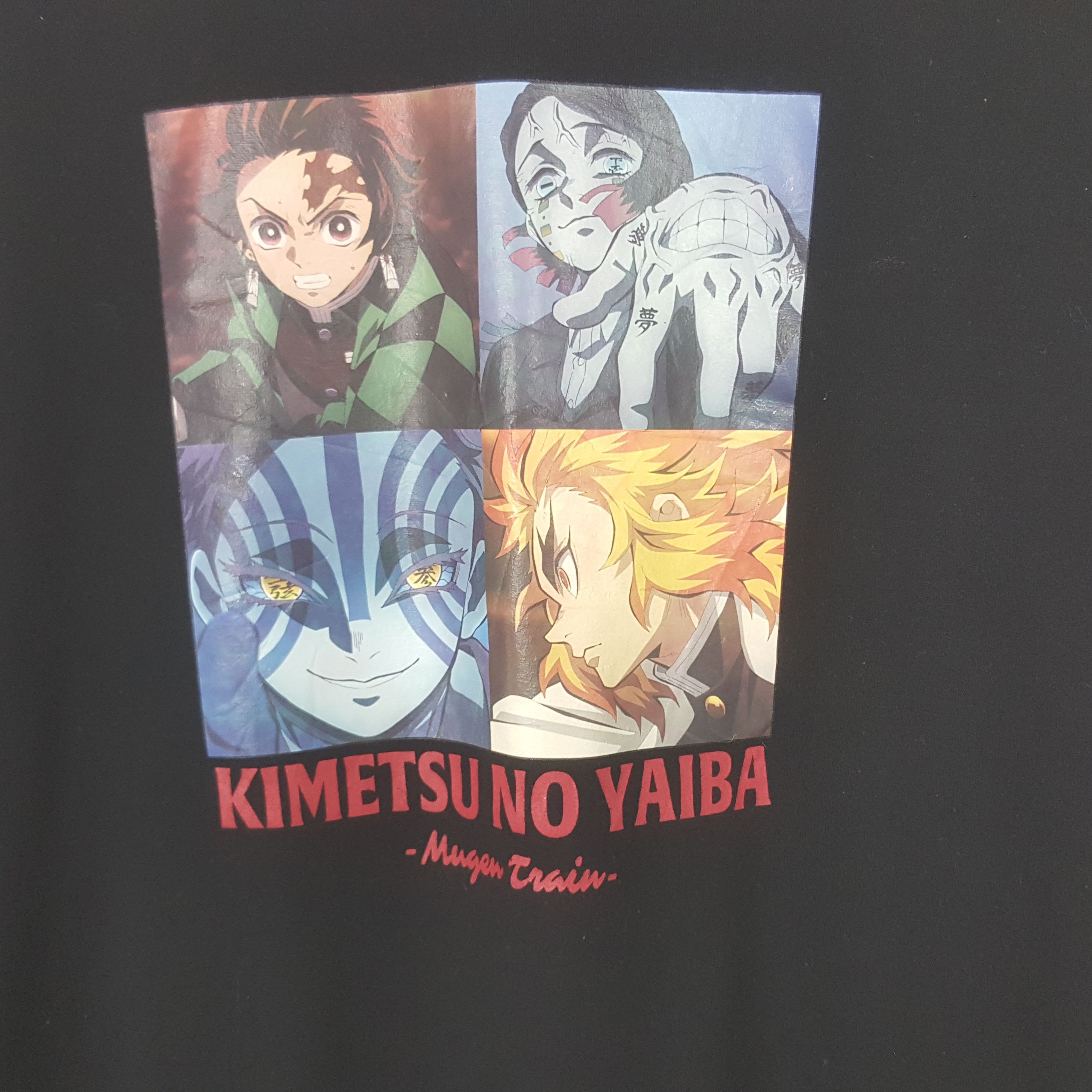 Anime Vintage Kimetsu No Yaiba Japanese Anime Tshirt RR26 Size US M / EU 48-50 / 2 - 2 Thumbnail