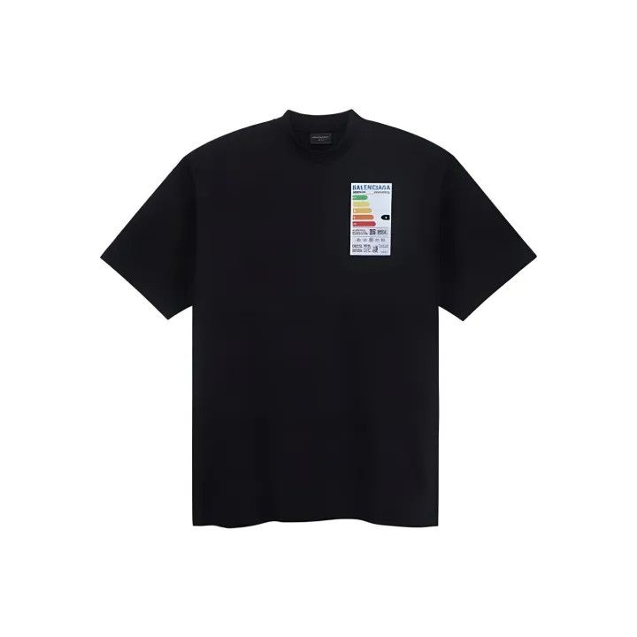 Balenciaga Balenciaga Black Graphic Logo T-Shirt Size US M / EU 48-50 / 2 - 1 Thumbnail