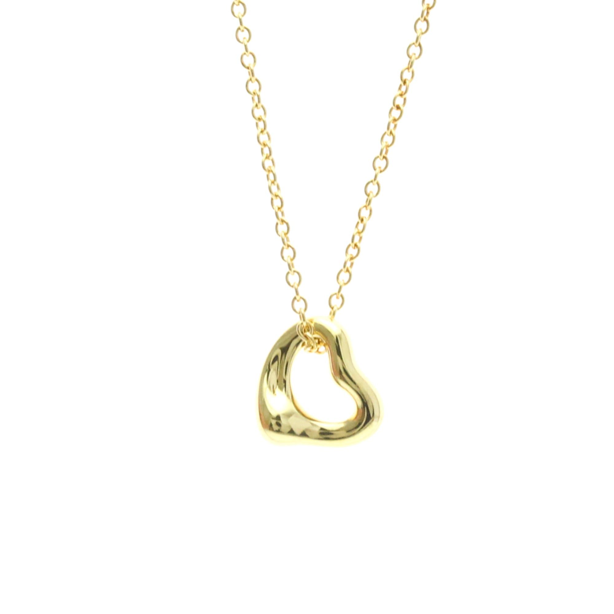 Tiffany & Co. Tiffany Open Heart Yellow Gold (18K) No Stone Men,Women Fashion Pendant Necklace (Gold) Size ONE SIZE - 1 Thumbnail