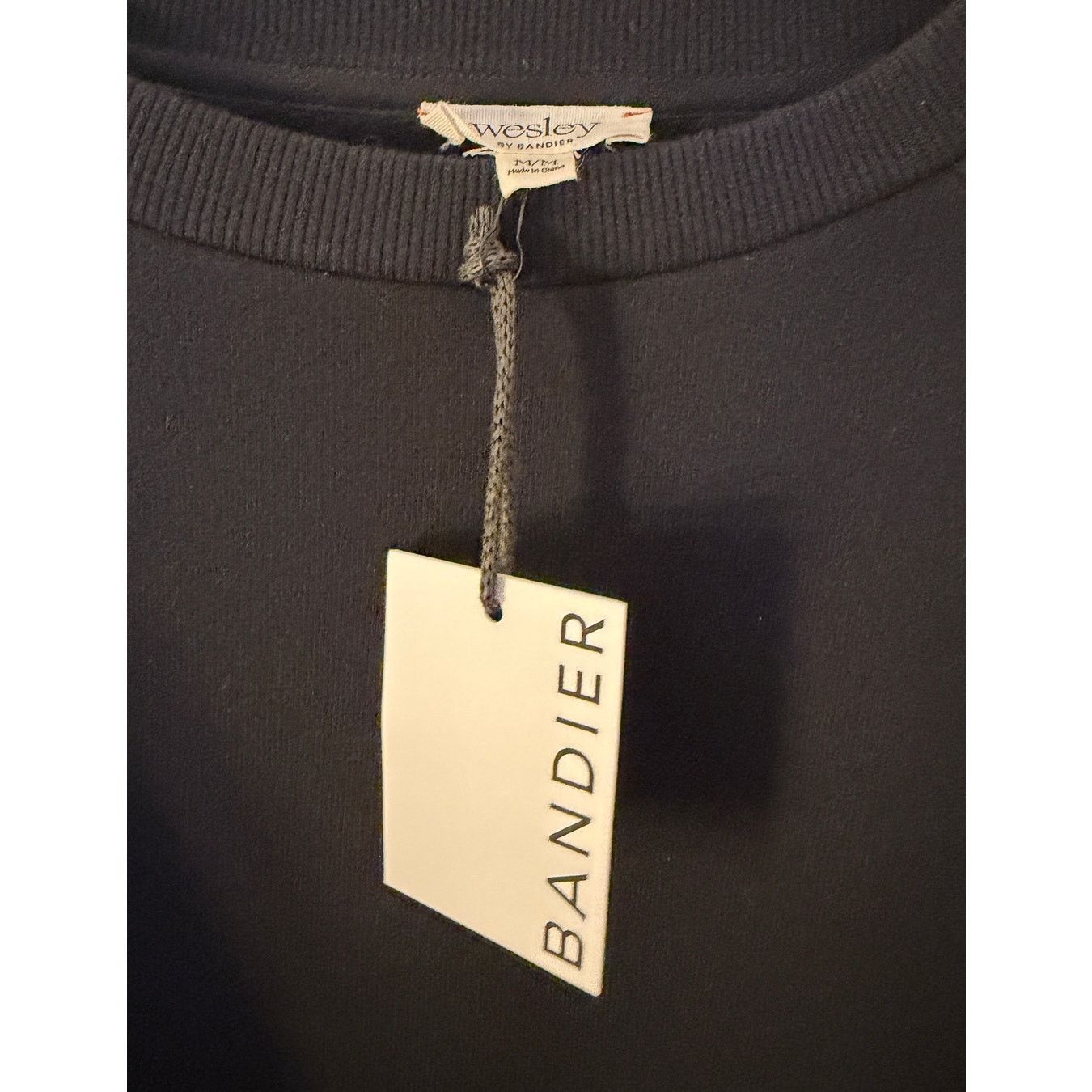 Other Bandier NWT Women's Black Weekend Fleece Crewneck - Size M / US 6-8 / IT 42-44 - 3 Thumbnail