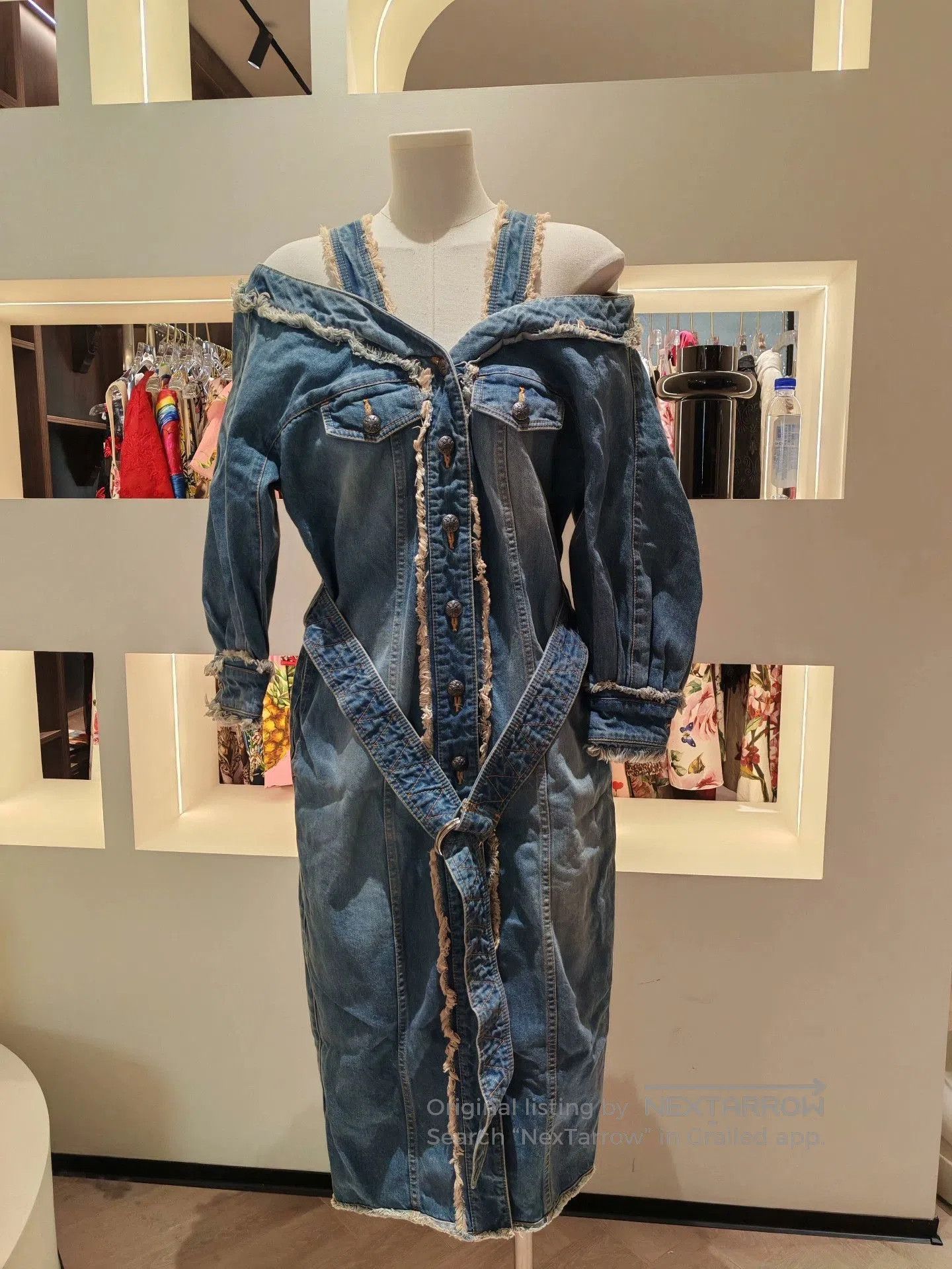 Christian Dada Christian Dada Denim Dress. Size XS / US 0-2 / IT 36-38 - 1 Thumbnail