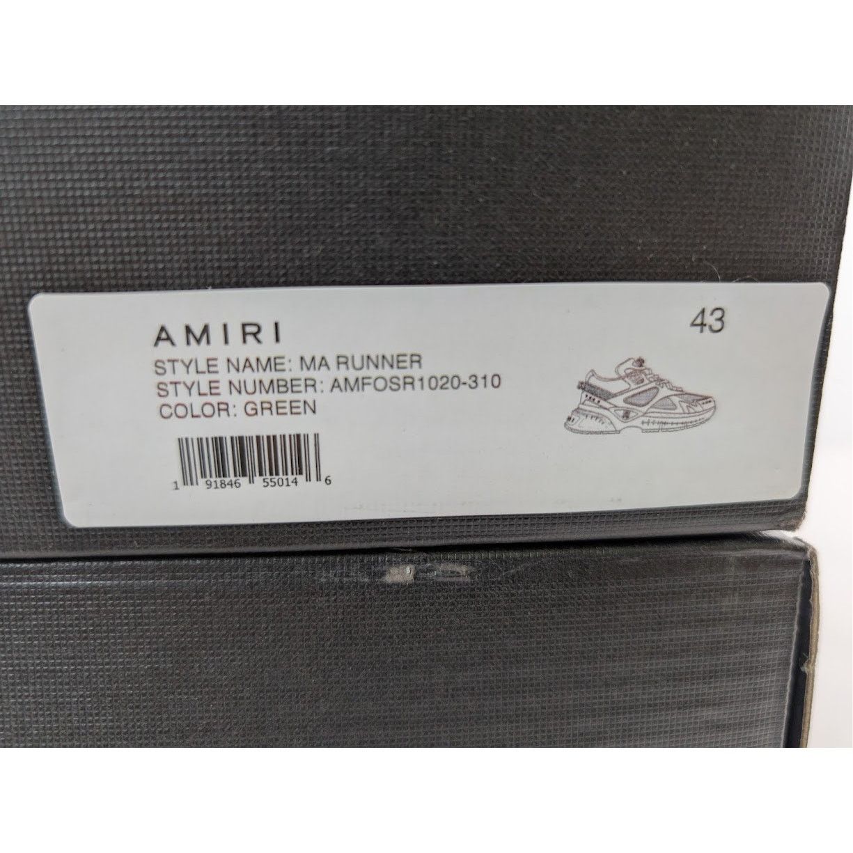 Amiri o1rshd1 MA Runner Sneakers in Green Size US 10 / EU 43 - 23 Thumbnail
