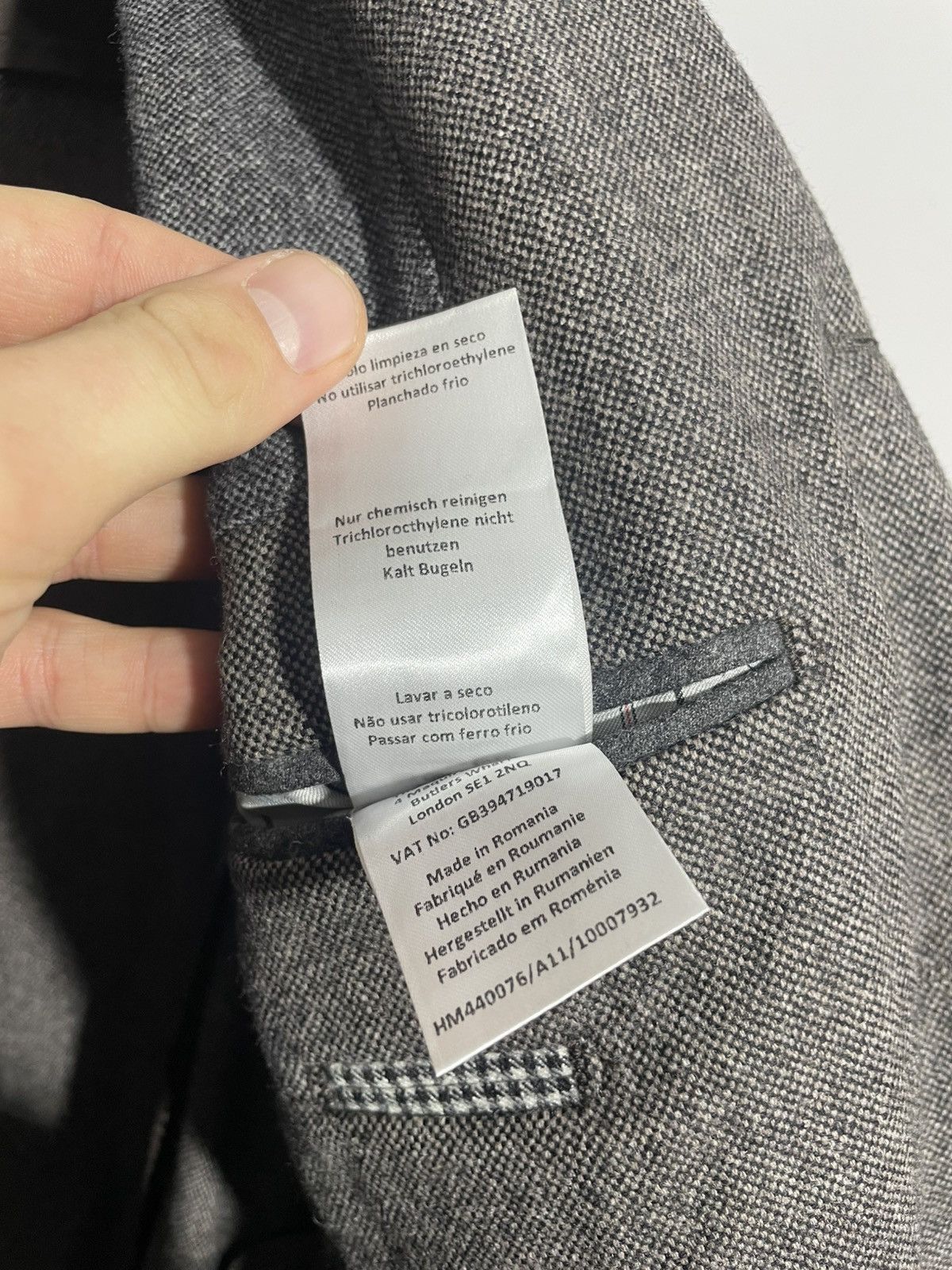 Hackett Hackett London Wool and Cashmere men’s blazer Size 44R - 18 Thumbnail