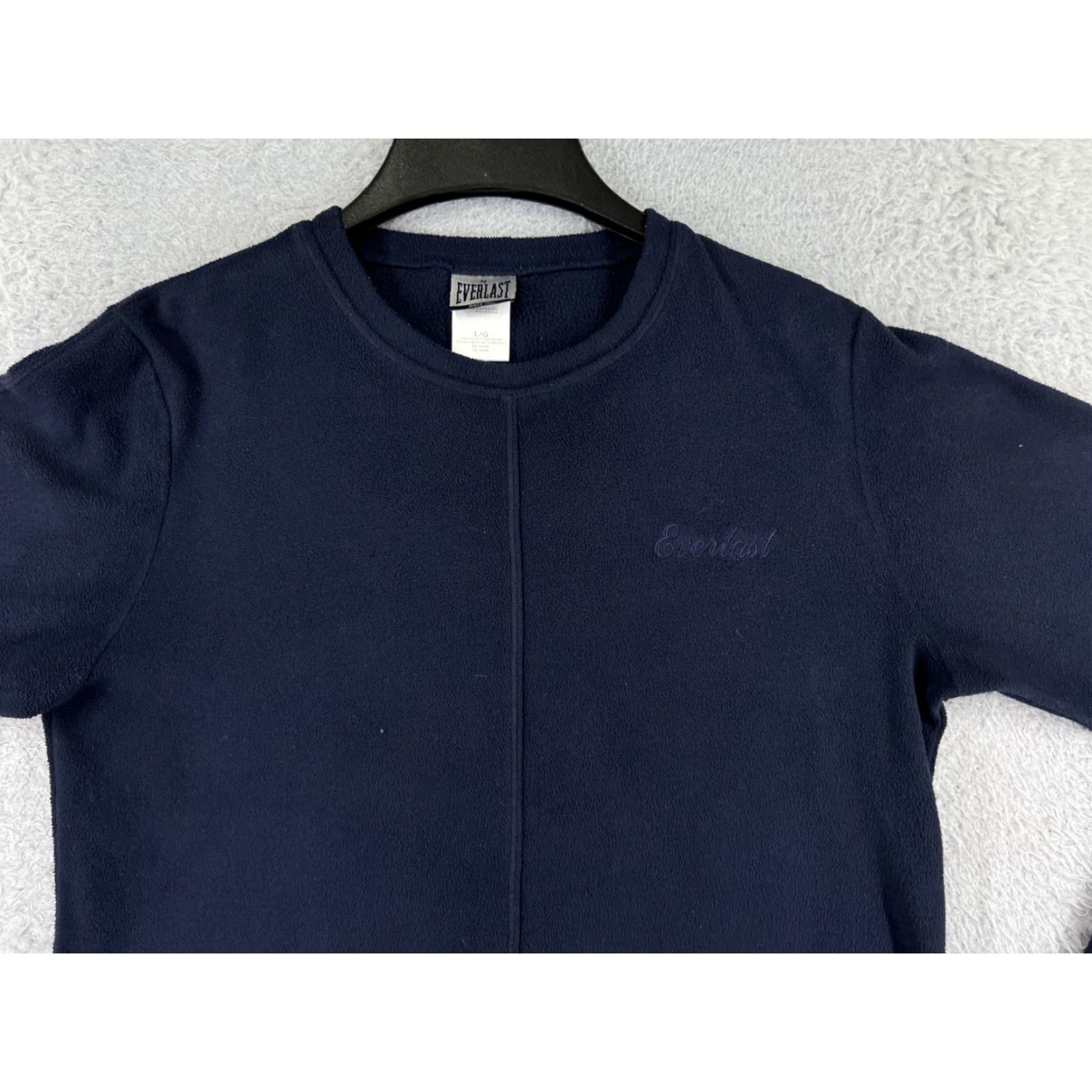 Everlast Everlast Sweater Womens Extra Large Blue Crop 100% Polyester Fleece Pullover Size XL / US 12-14 / IT 48-50 - 6 Thumbnail