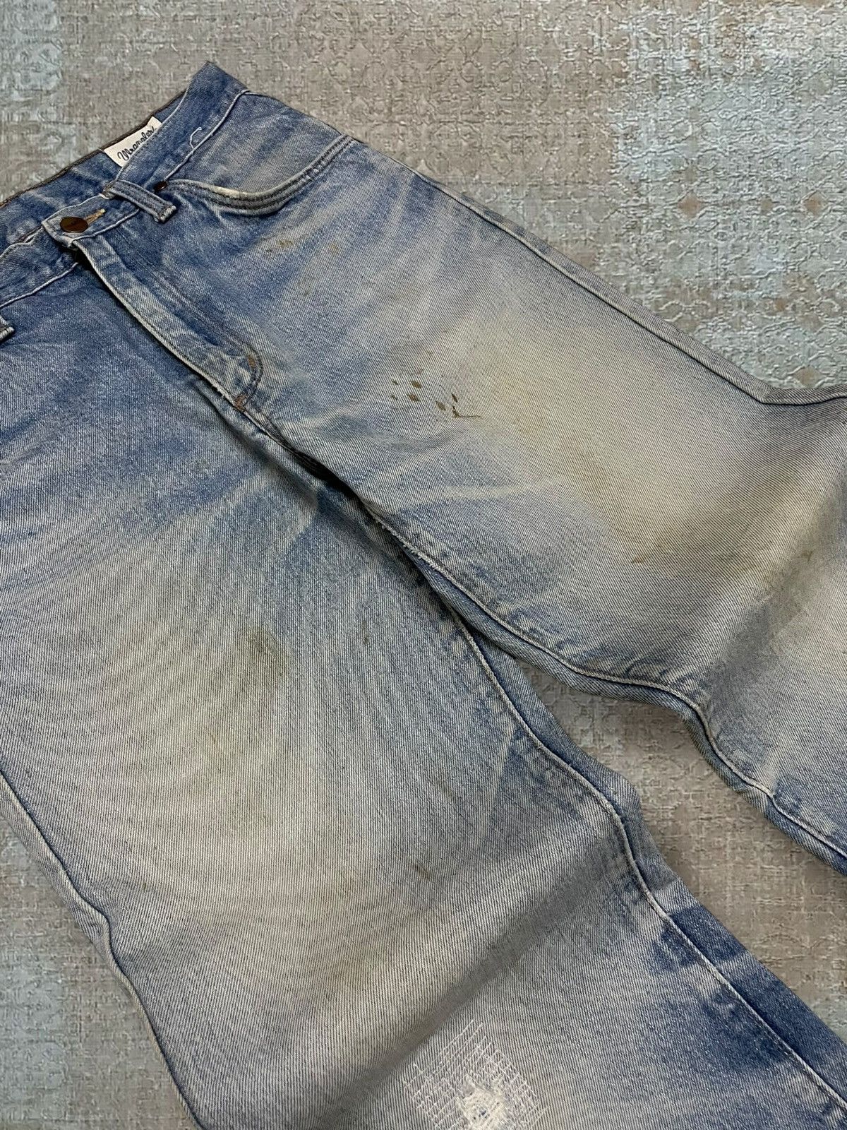 Wrangler Vintage 1990s Designer Wrangler Distressed Mudwash Denim Size US 29 - 9 Thumbnail
