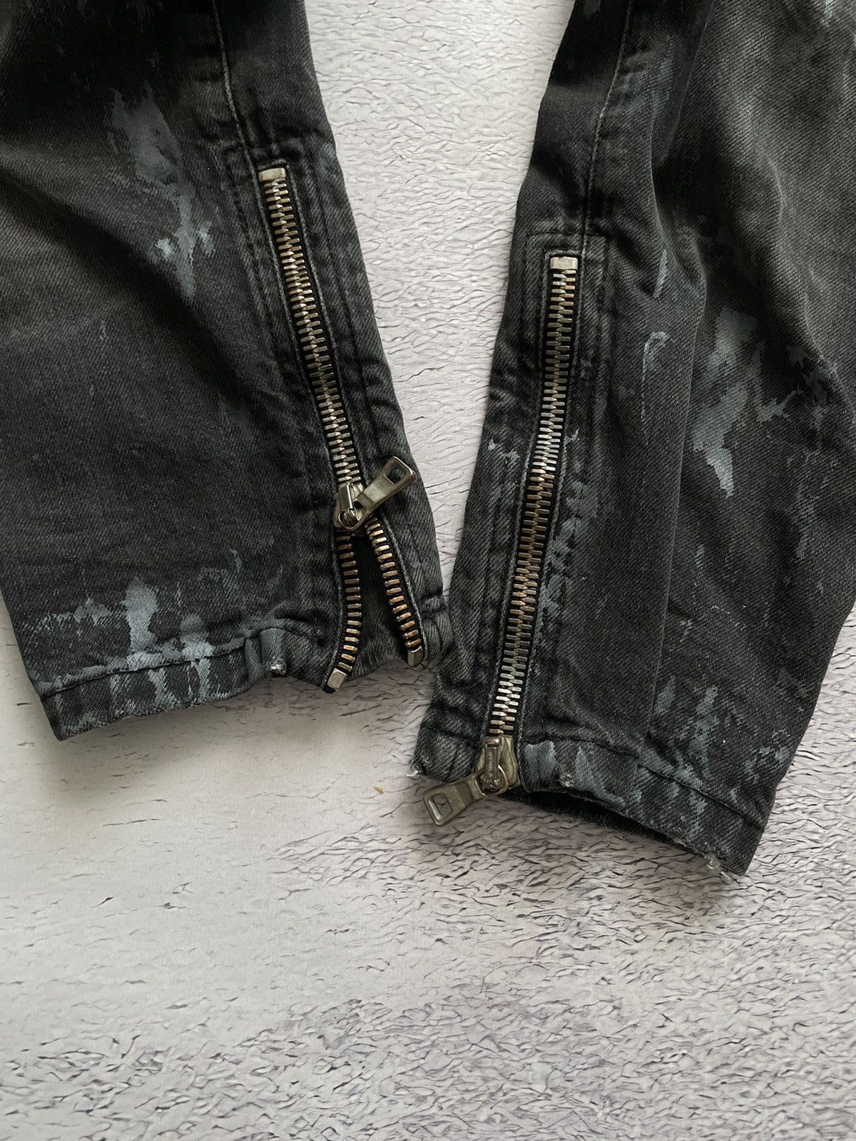 Balmain LUXURY! Balmain Jeans Woman Biker Distressed Faded Size 32" / US 10 / IT 46 - 8 Thumbnail