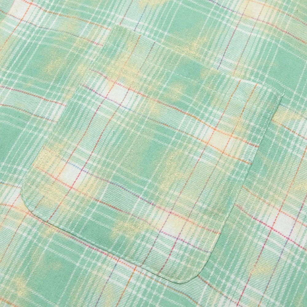Vintage Men's hip-hop distressed plaid tie-dye gradient casual shirt Size US M / EU 48-50 / 2 - 5 Thumbnail