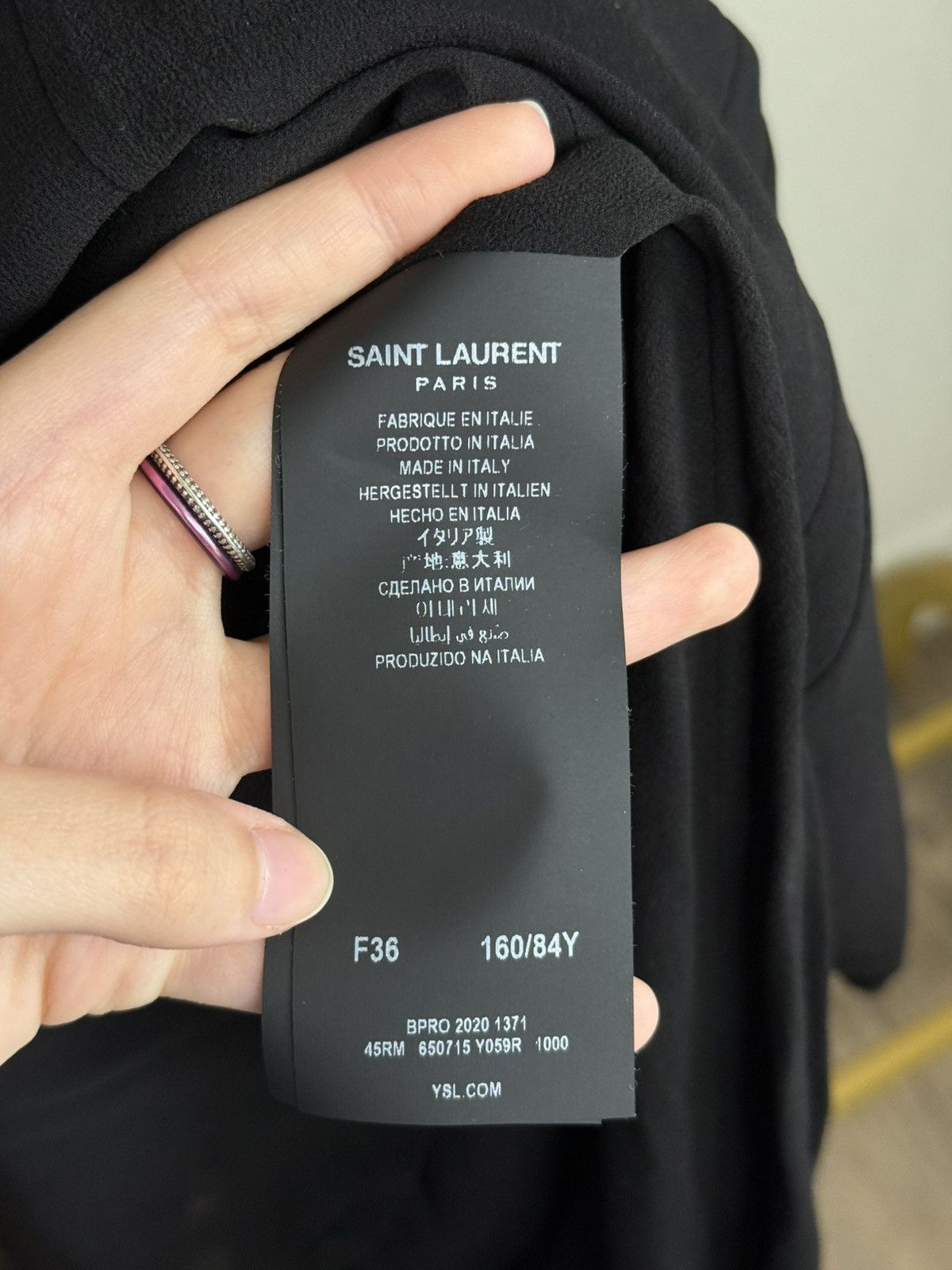 Saint Laurent Paris Saint Laurent Silk Mini Dress Size S / US 4 / IT 40 - 8 Thumbnail