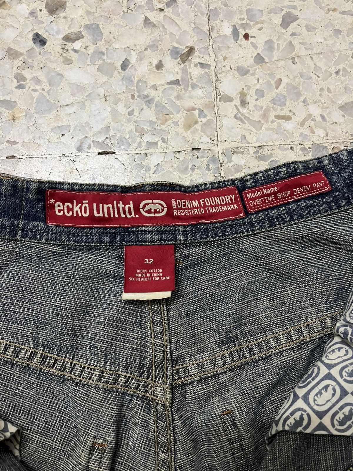 Vintage Vintage Ecko Unltd denim foundry baggy jeans Size US 34 / EU 50 - 9 Thumbnail