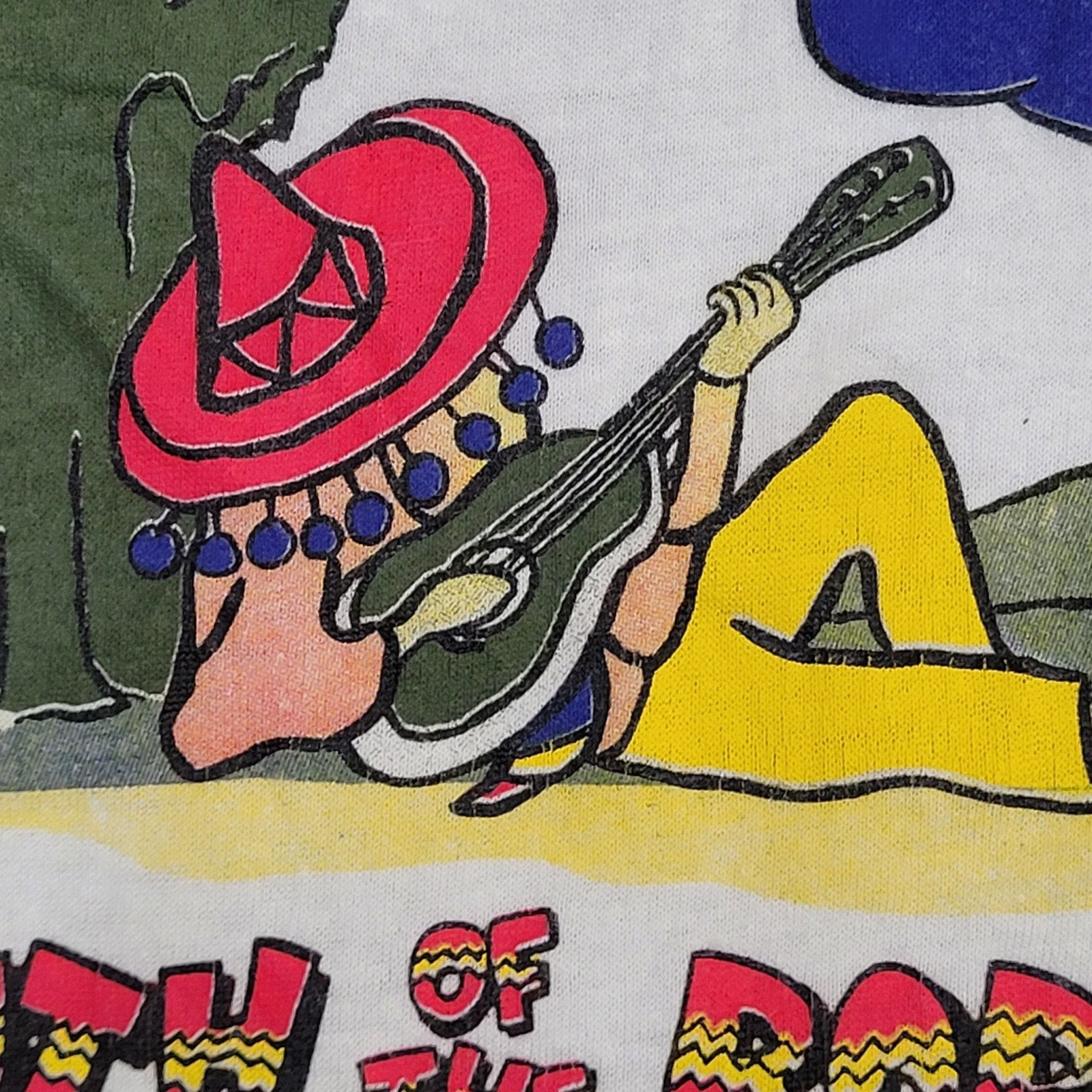 Vintage VTG 90s Funny South of the Border Mexican Sombrero T-Shirt M Size US L / EU 52-54 / 3 - 3 Thumbnail