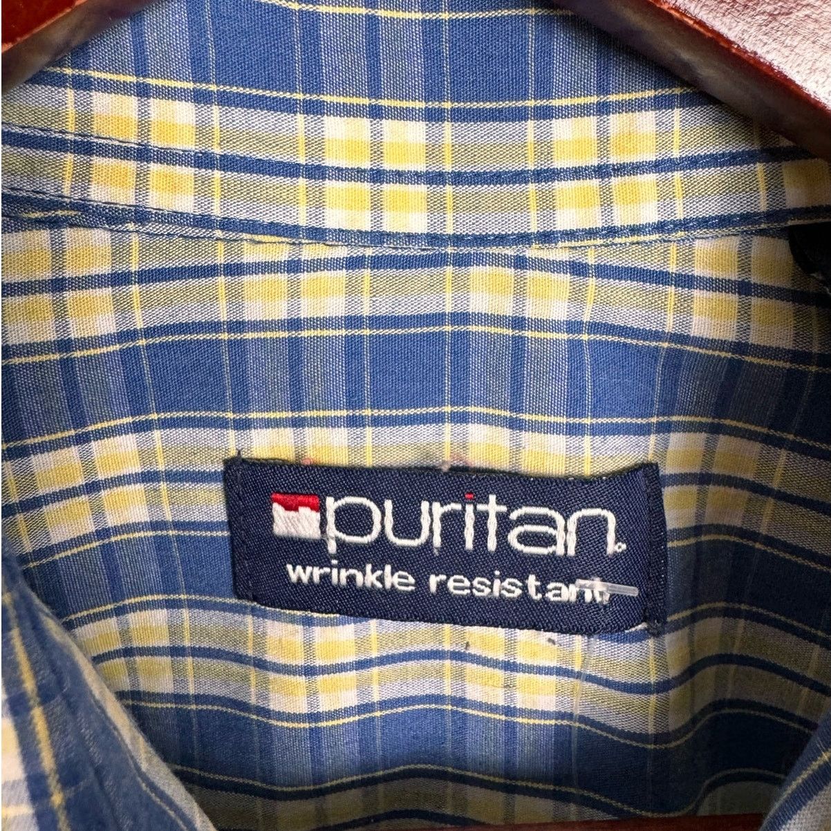Puritan × Vintage VTG 90s Puritan Plaid Short Sleeve Shirt Mens Sz L Size US L / EU 52-54 / 3 - 6 Thumbnail