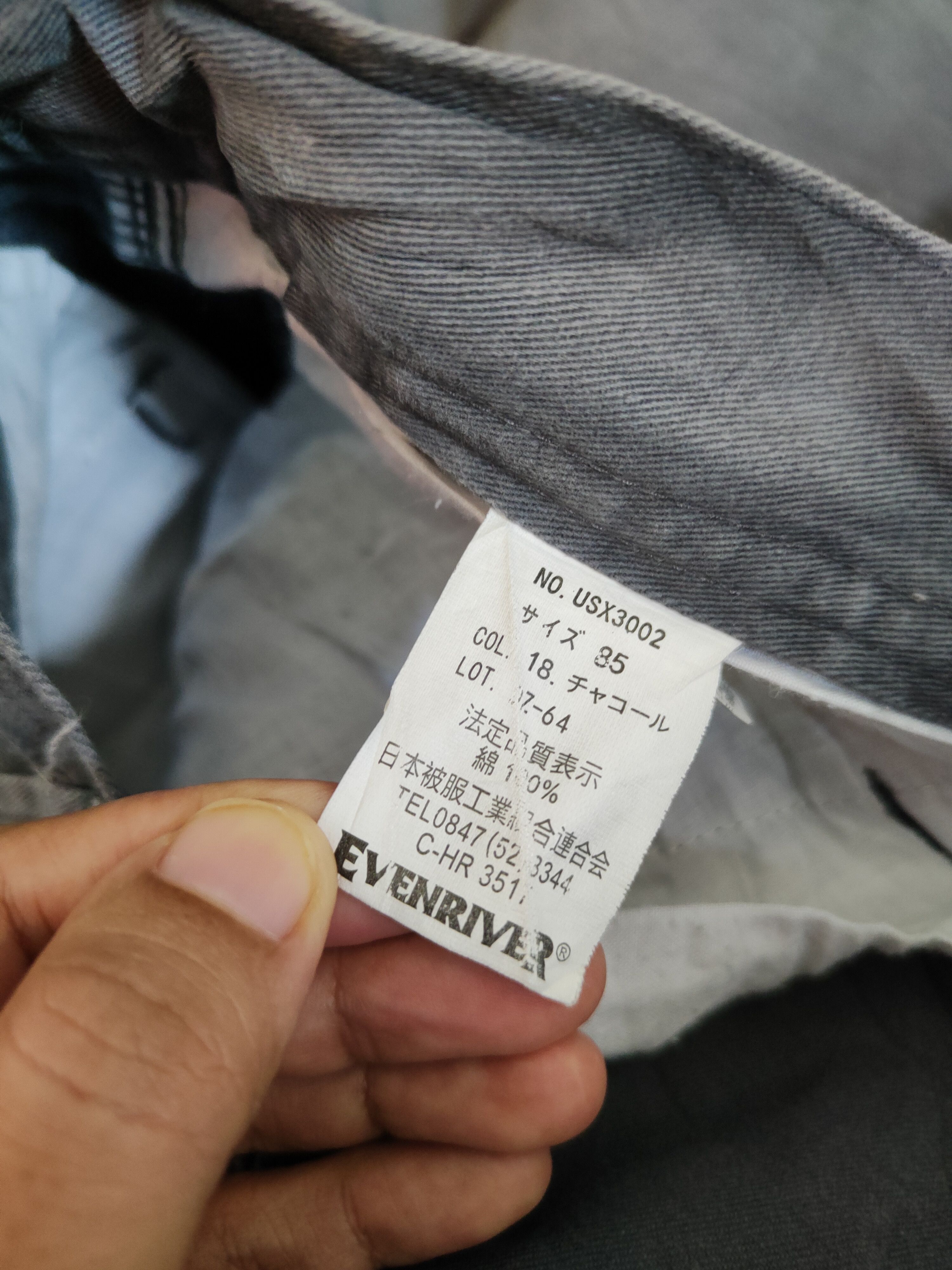 Japanese Brand Evenriver Dark Gray Faded Multipocket Cargo Pants #S1315 Size US 34 / EU 50 - 16 Thumbnail