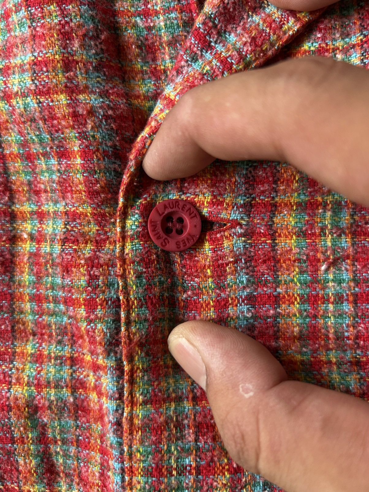 Yves Saint Laurent Yves Saint Lauren Mens Flannels Plaid Shirt Size US M / EU 48-50 / 2 - 5 Thumbnail