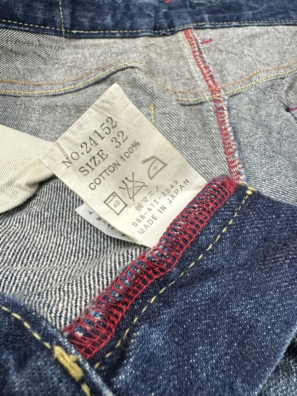 Eternal Distressed Vintage Eternal Japanese Arts Whiskered Denim Size US 33 - 9 Thumbnail