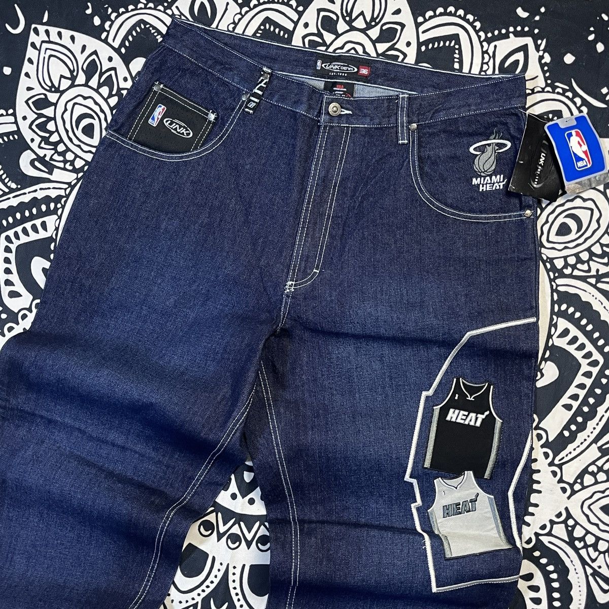 Other “Vintage Unk Nba Denim Heat Size 36” Size US 36 / EU 52 - 3 Thumbnail