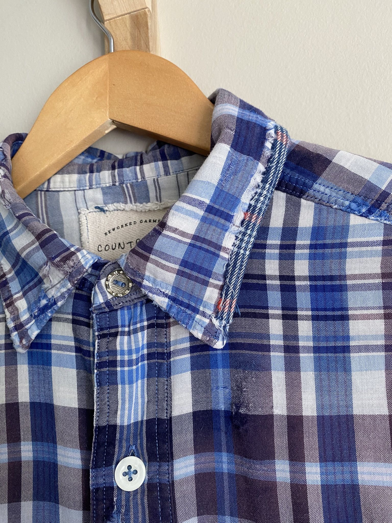 Vintage Sunfade & Repair Double Cloth Flannel Shirt Size US S / EU 44-46 / 1 - 25 Thumbnail