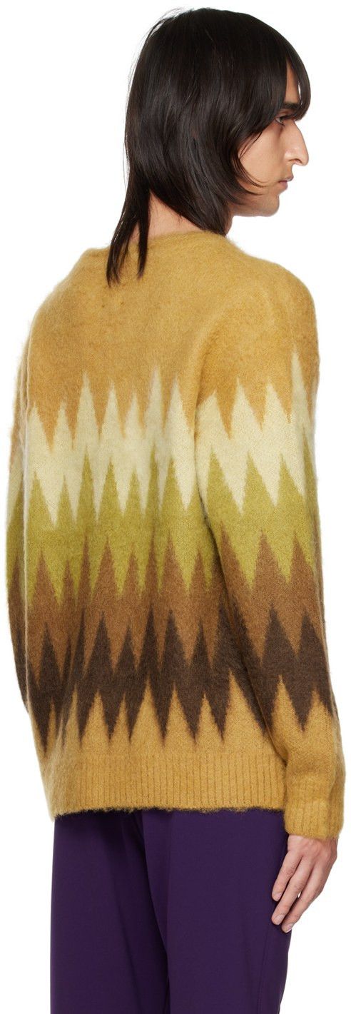 Needles Mohair Zig Zag Pattern Cardigan Sweater Size US L / EU 52-54 / 3 - 4 Thumbnail