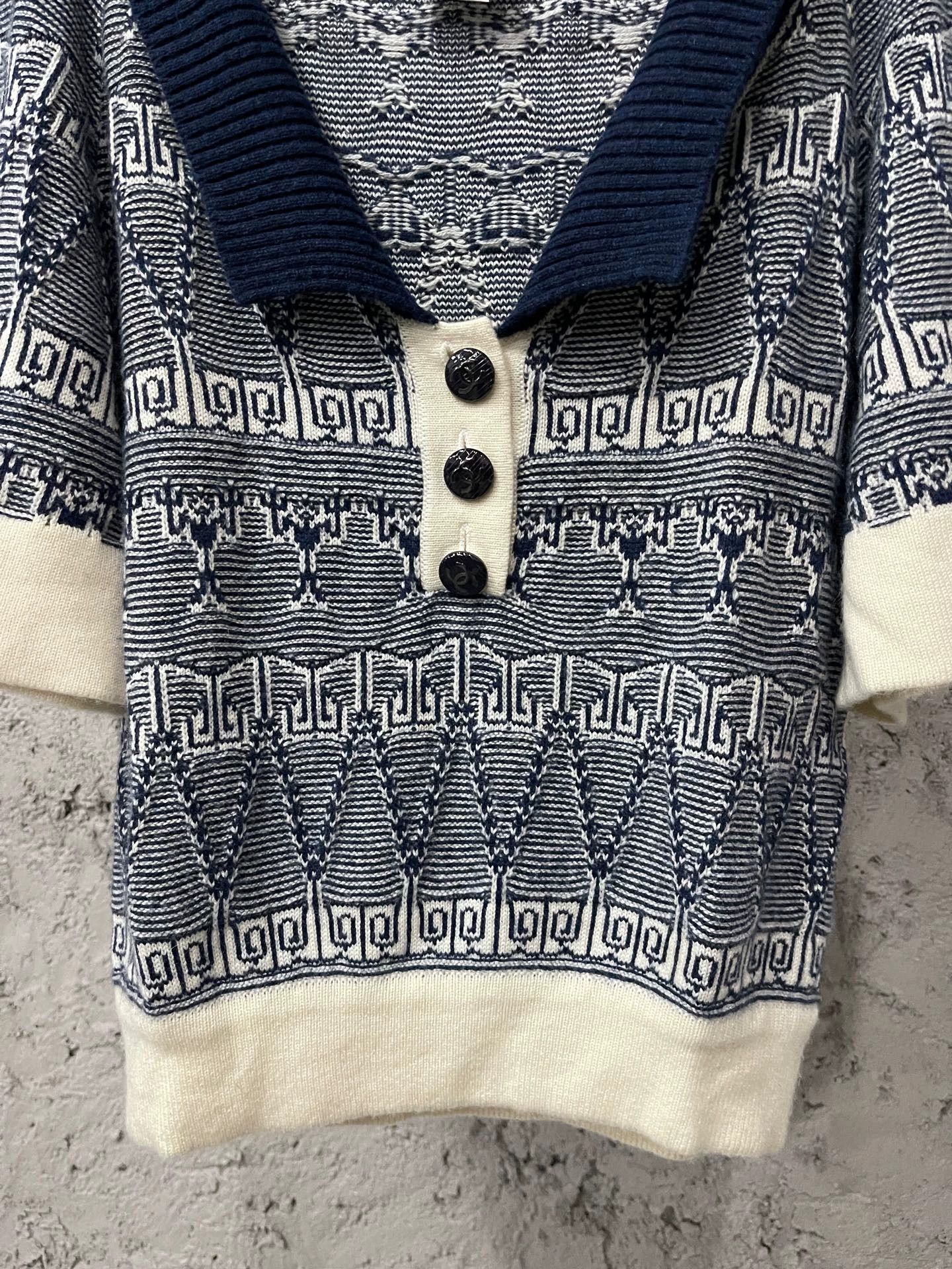 Chanel Chanel knit short-sleeve 34 99 new Size XS / US 0-2 / IT 36-38 - 4 Thumbnail